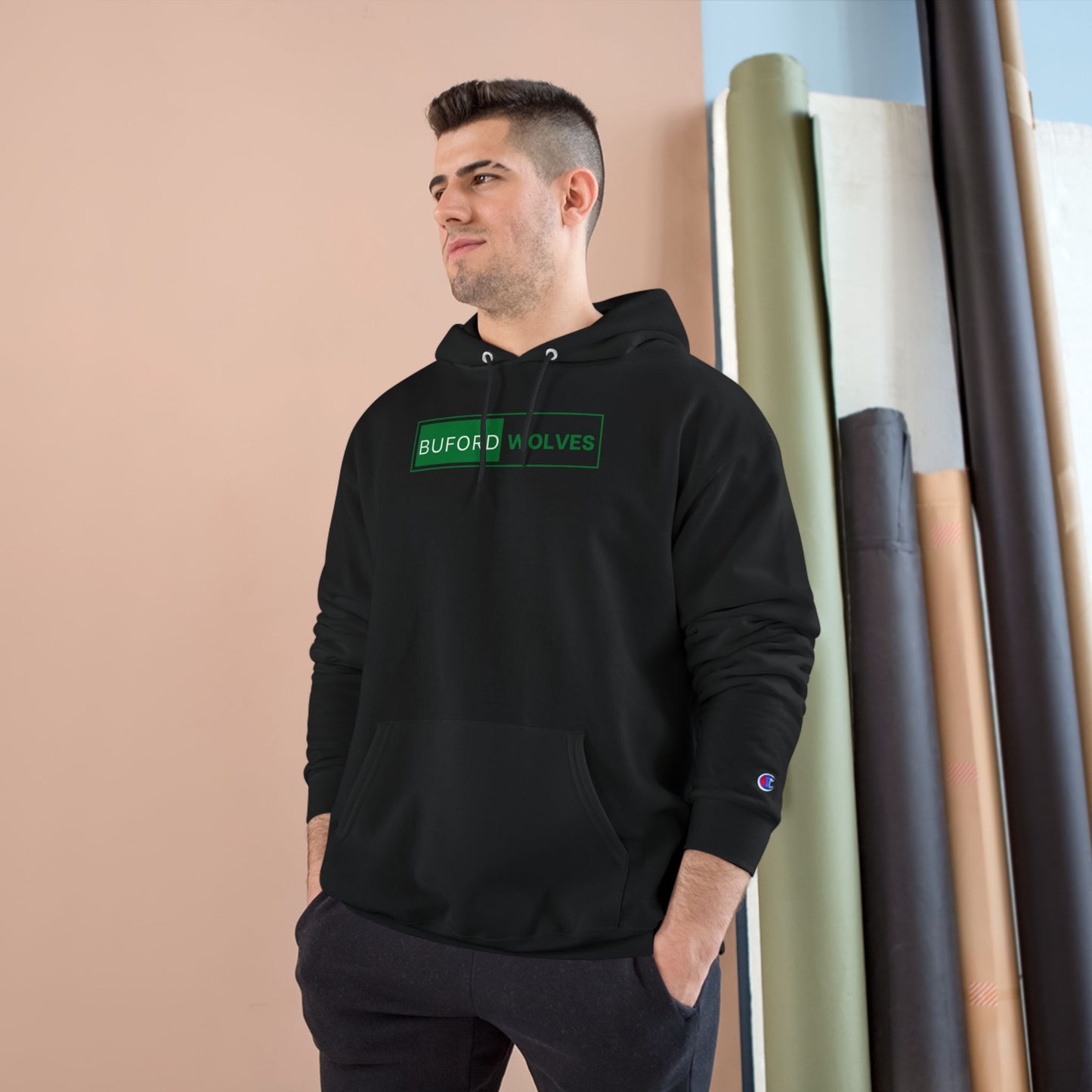 Buford Boxed Out Champion Adult Hoodie
