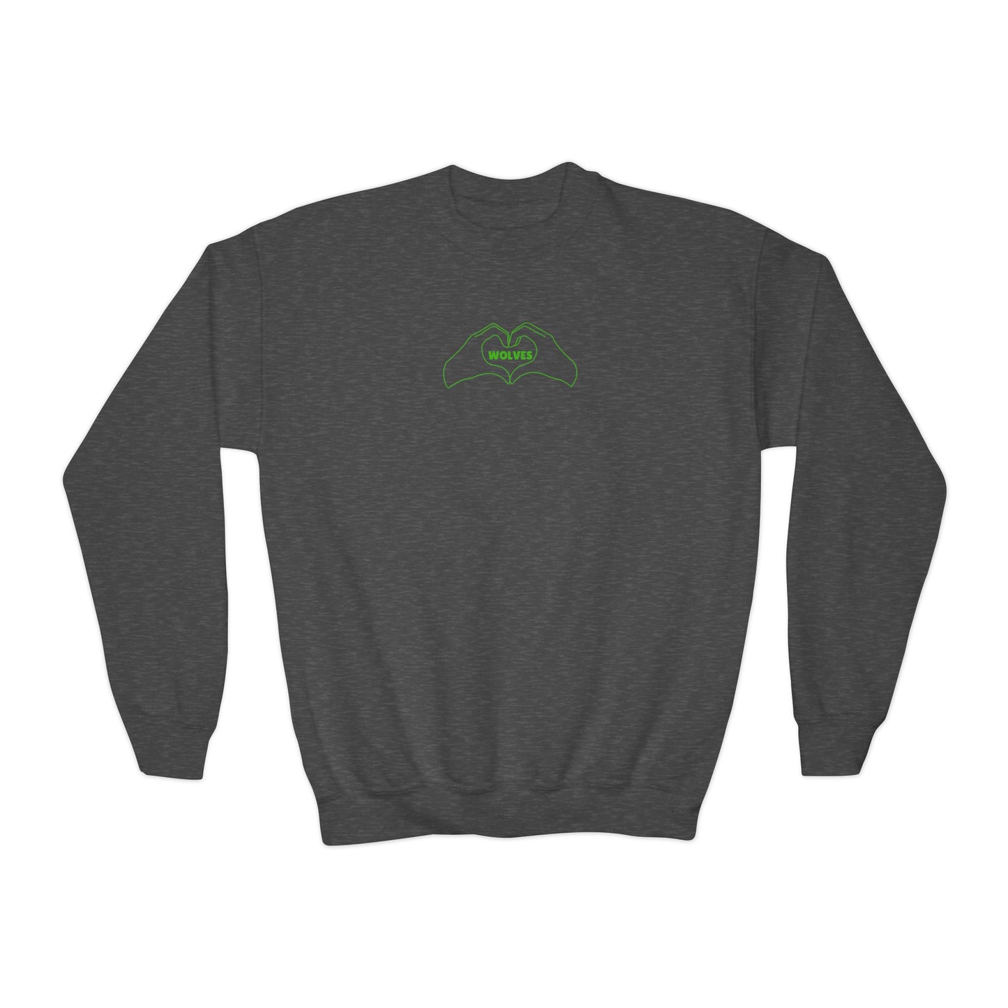Buford Heart In Hand Crewneck Youth Sweatshirt