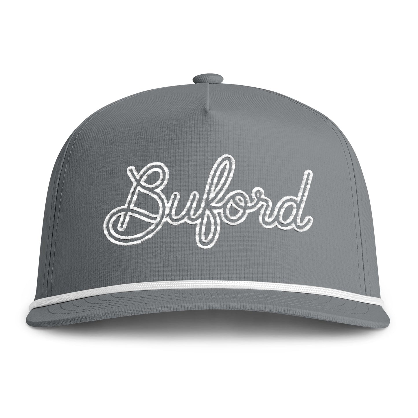 Buford Rope Script Cap — Sunwashed Vintage Trucker Hat