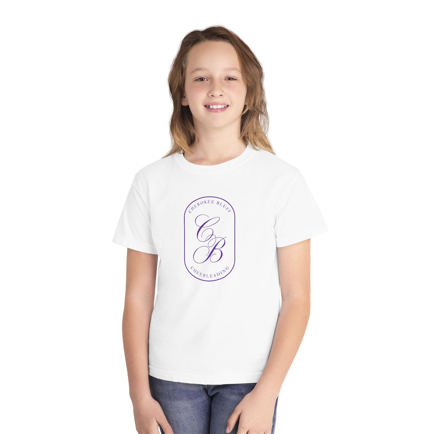 Cherokee Bluff Monogram Youth Cheer Tee