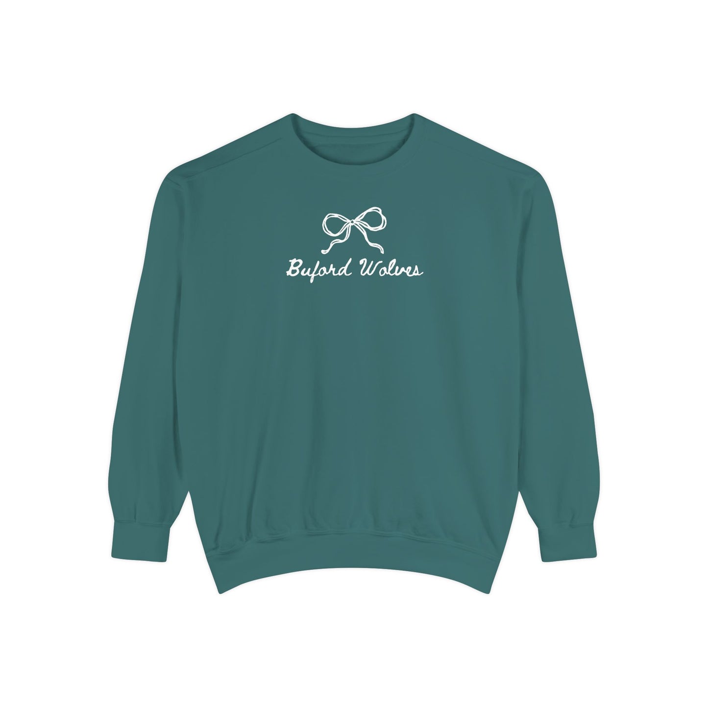 Buford Bow Garment-Dyed Adult Sweatshirt