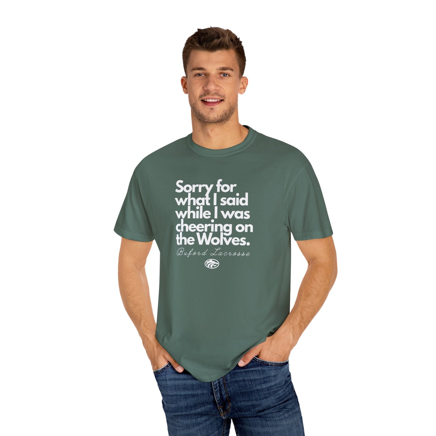 Sorry (Not Sorry) Lacrosse Comfort Colors Adult Tee