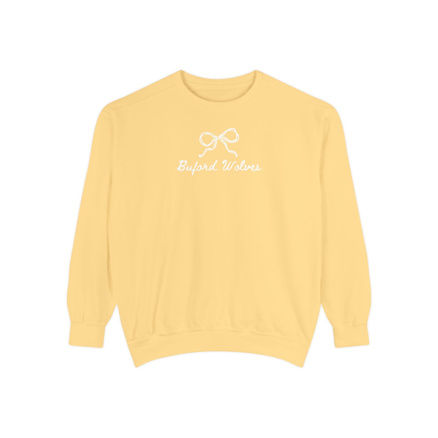 Buford Bow Garment-Dyed Adult Sweatshirt