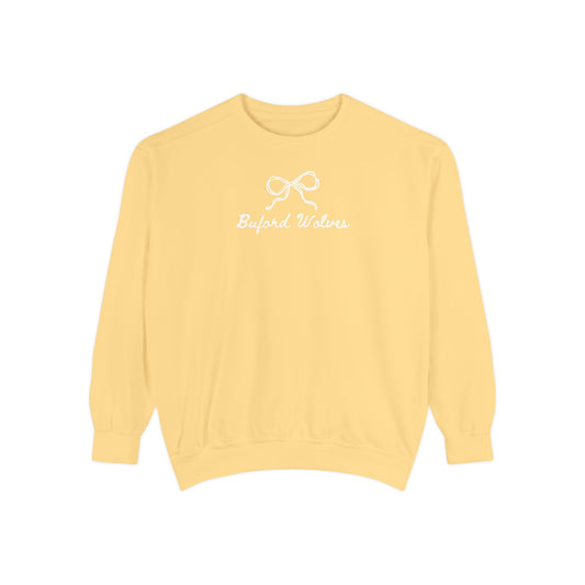 Buford Bow Garment-Dyed Adult Sweatshirt