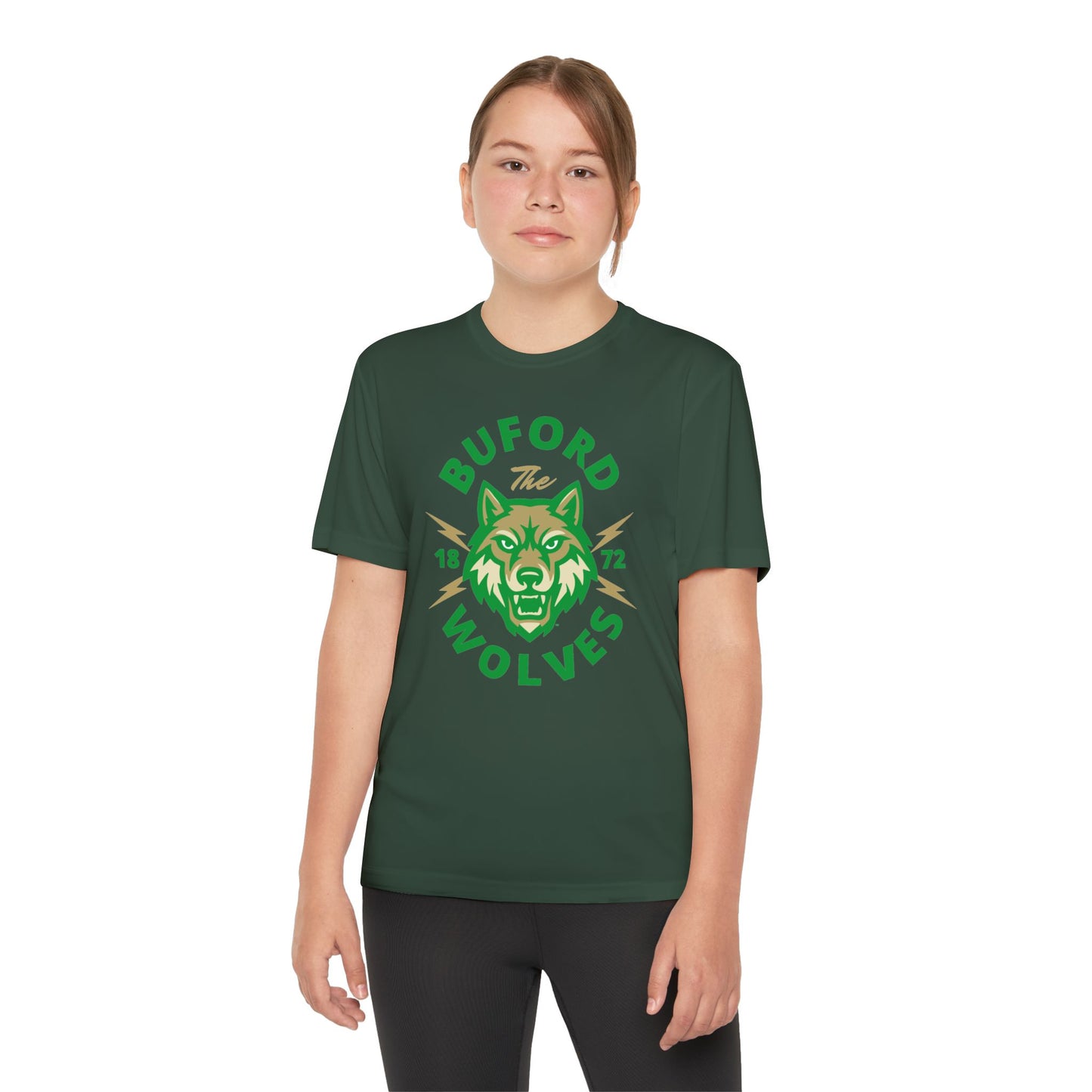 Youth Competitor Tee - Buford Wolves T-Shirt for Champs, Team Spirit Wear, Sports Events, School Pride, Gift for Young Athletes
