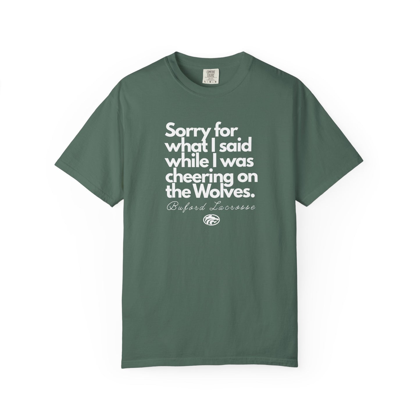 Sorry (Not Sorry) Lacrosse Comfort Colors Adult Tee