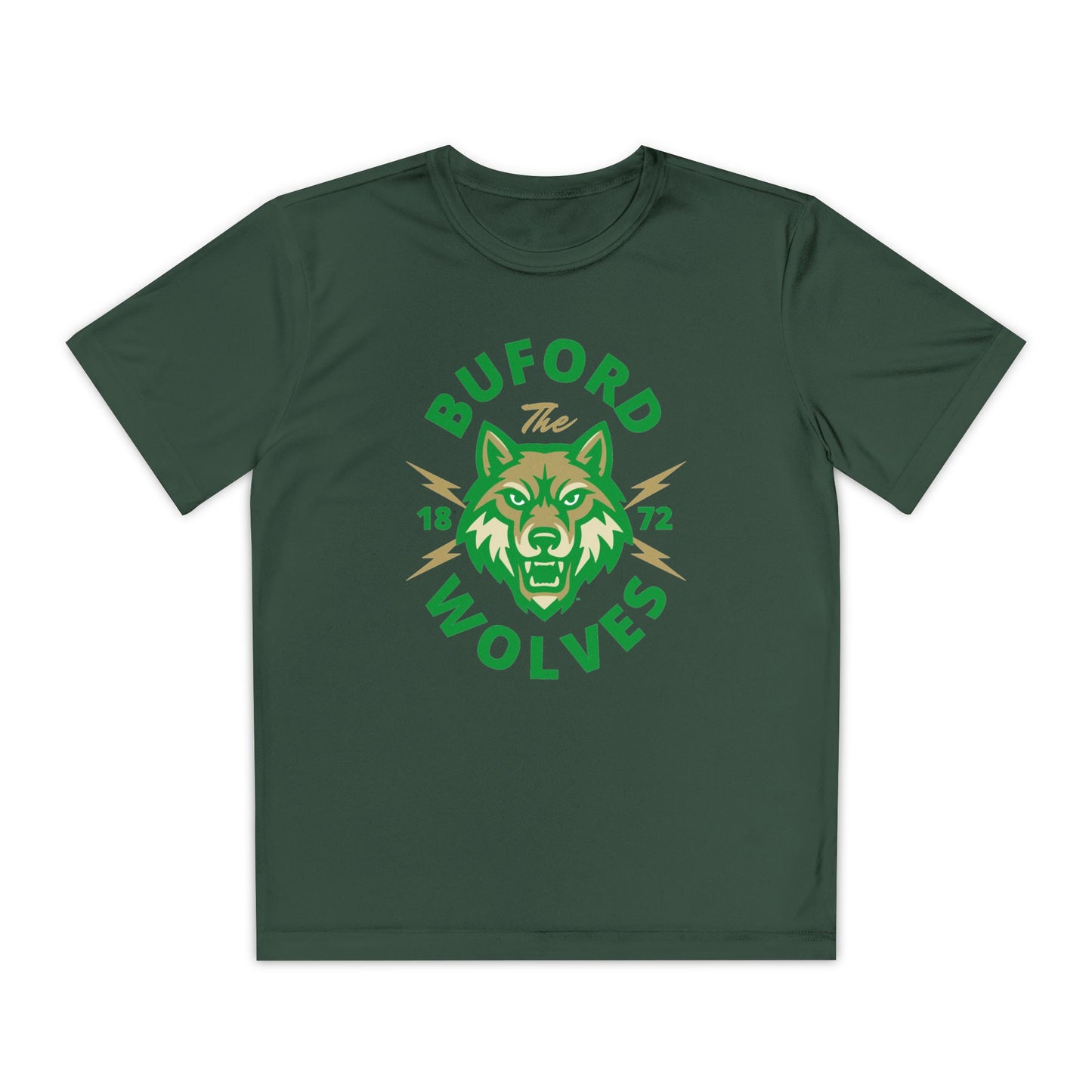 Youth Competitor Tee - Buford Wolves T-Shirt for Champs, Team Spirit Wear, Sports Events, School Pride, Gift for Young Athletes