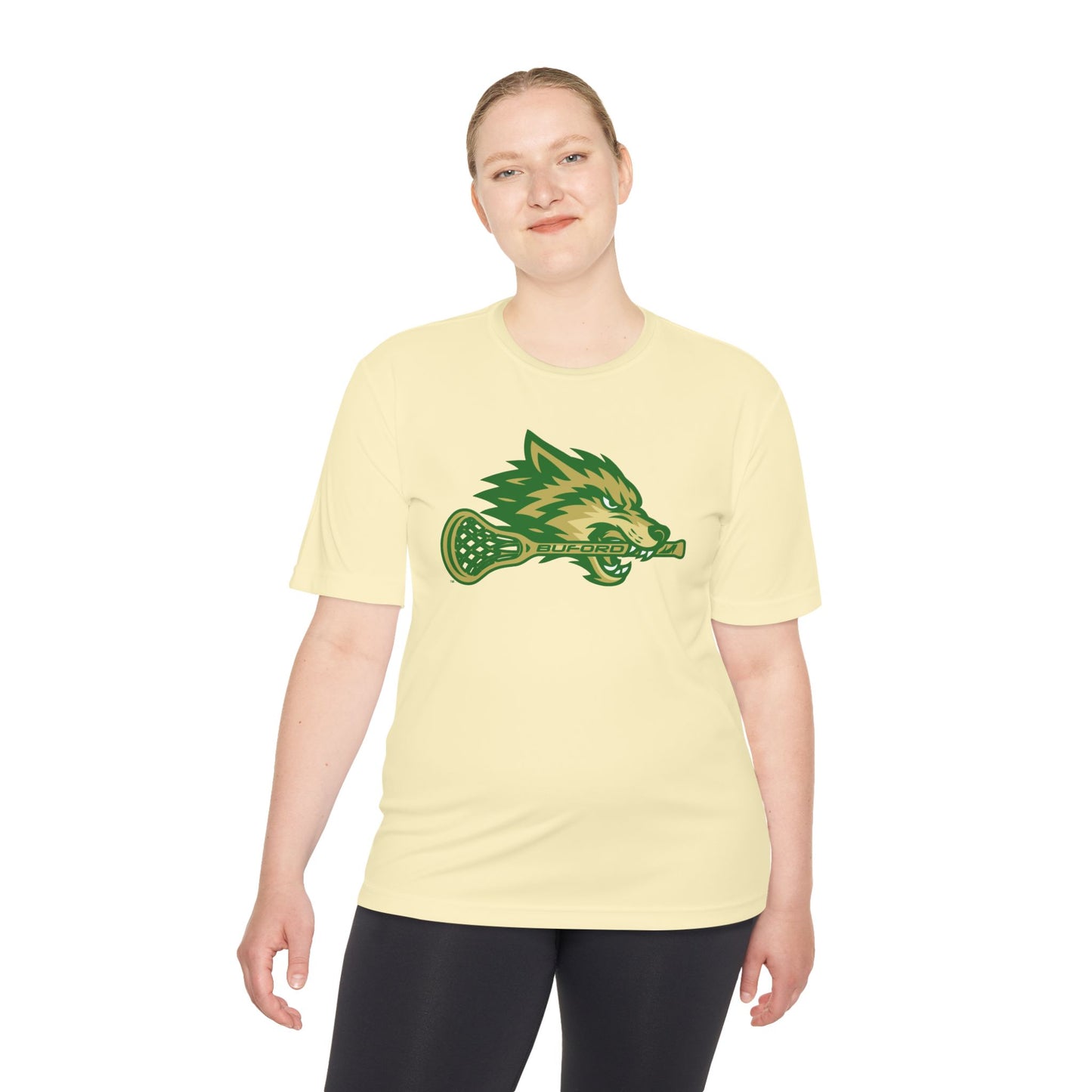 Lacrosse Wolf Adult Sport Tek Tee