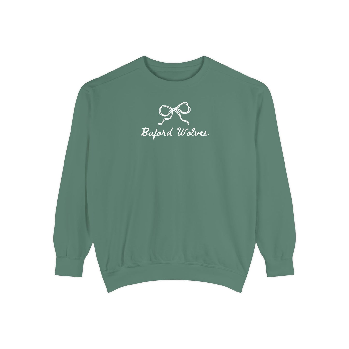 Buford Bow Garment-Dyed Adult Sweatshirt