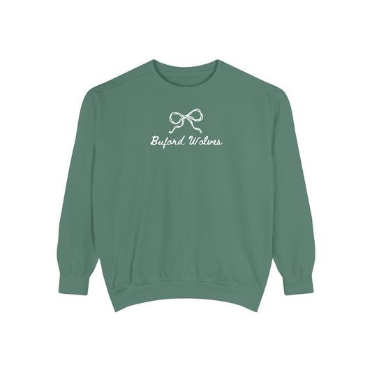 Buford Bow Garment-Dyed Adult Sweatshirt