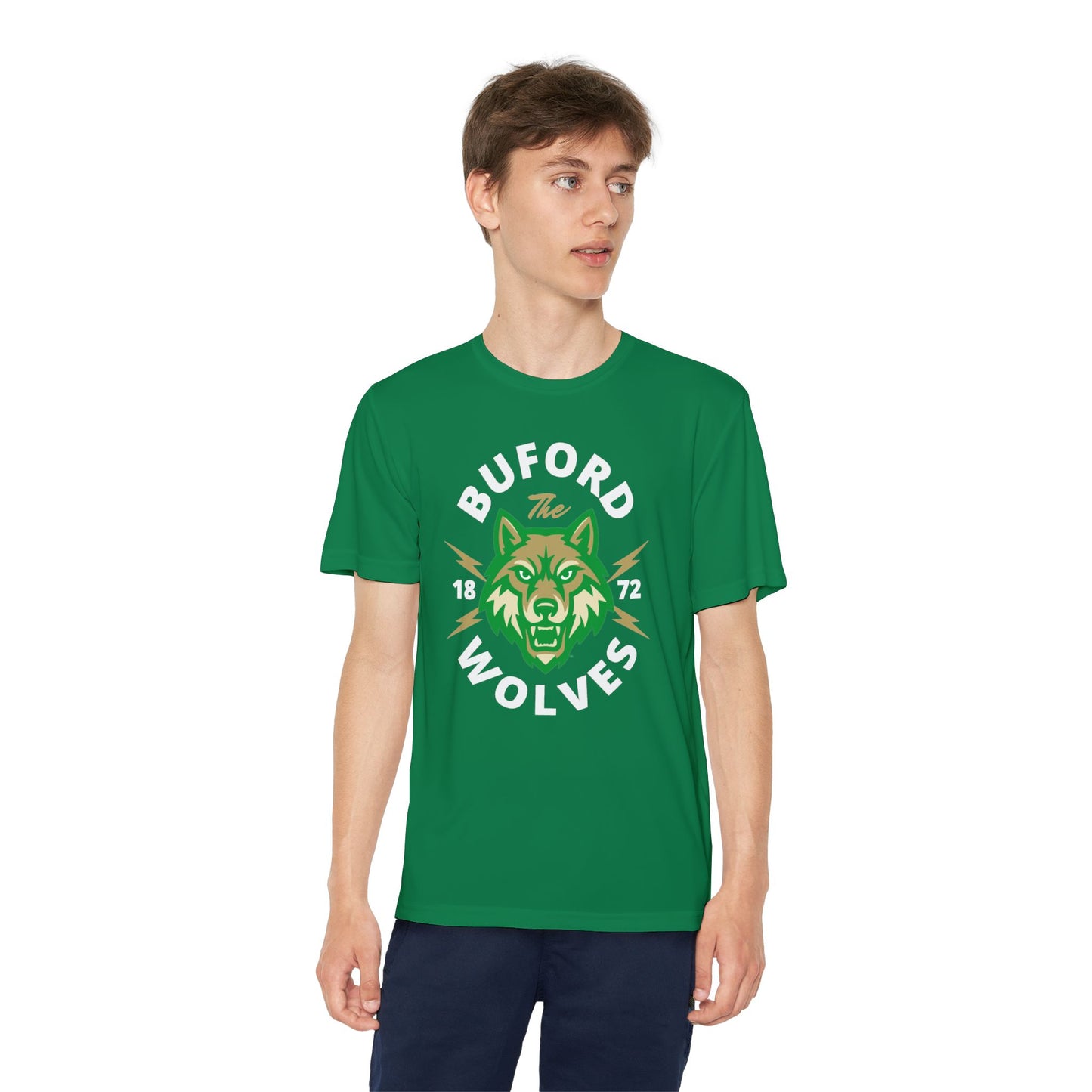 Youth Competitor Tee - Buford Wolves T-Shirt for Champs, Team Spirit Wear, Sports Events, School Pride, Gift for Young Athletes