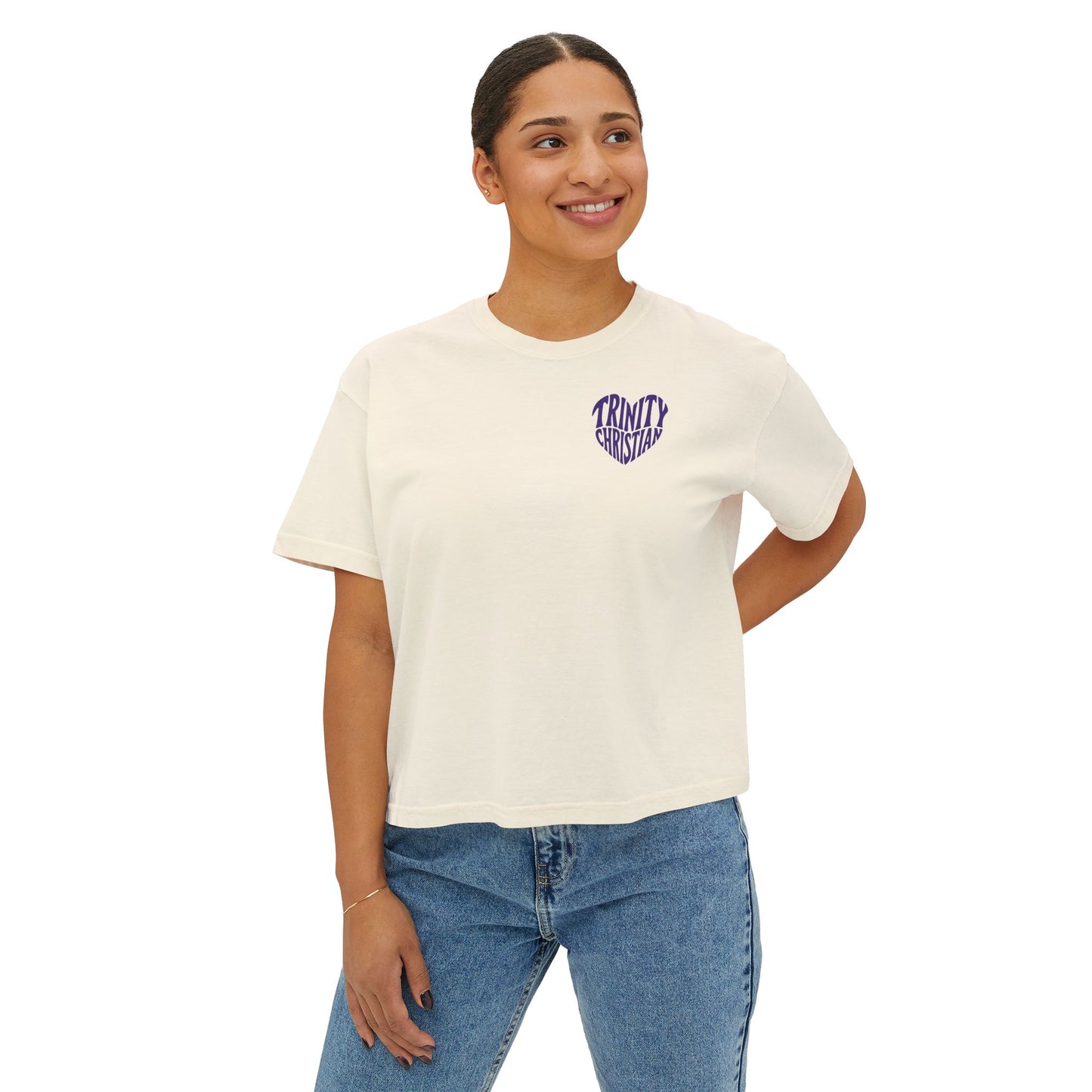 Trinity Christian Heart Boxy Tee