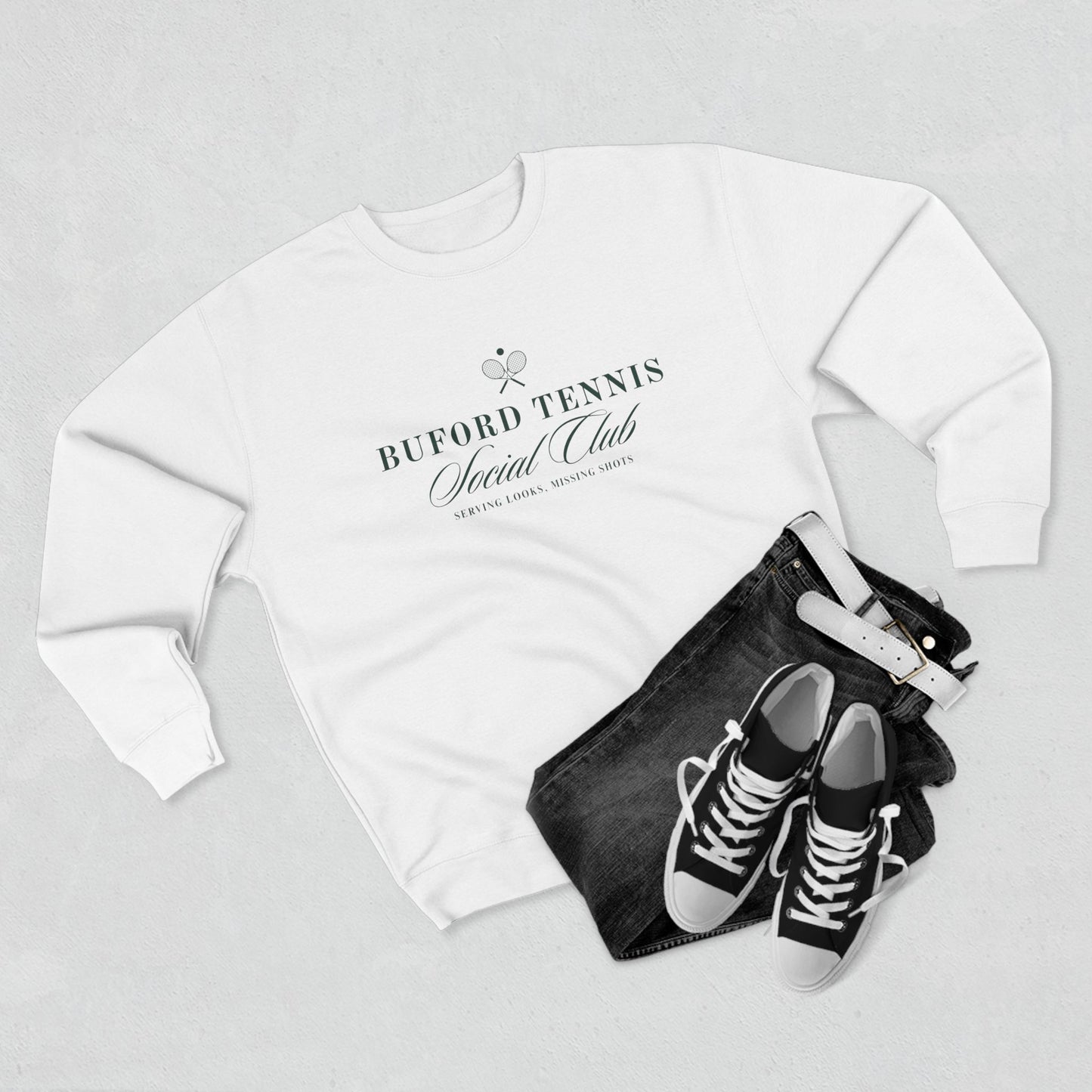 Buford Tennis Social Club Adult Crewneck Sweatshirt