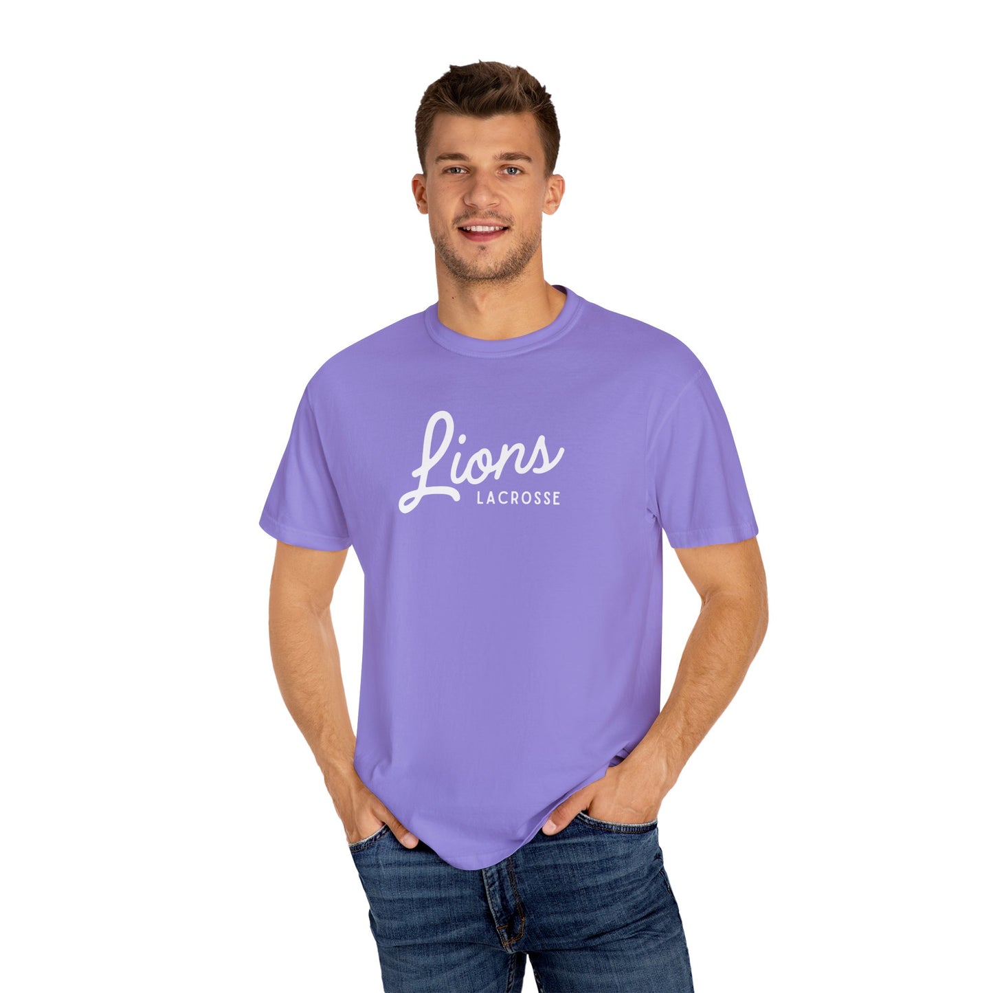 Lions Lacrosse Unisex Garment-Dyed T-Shirt