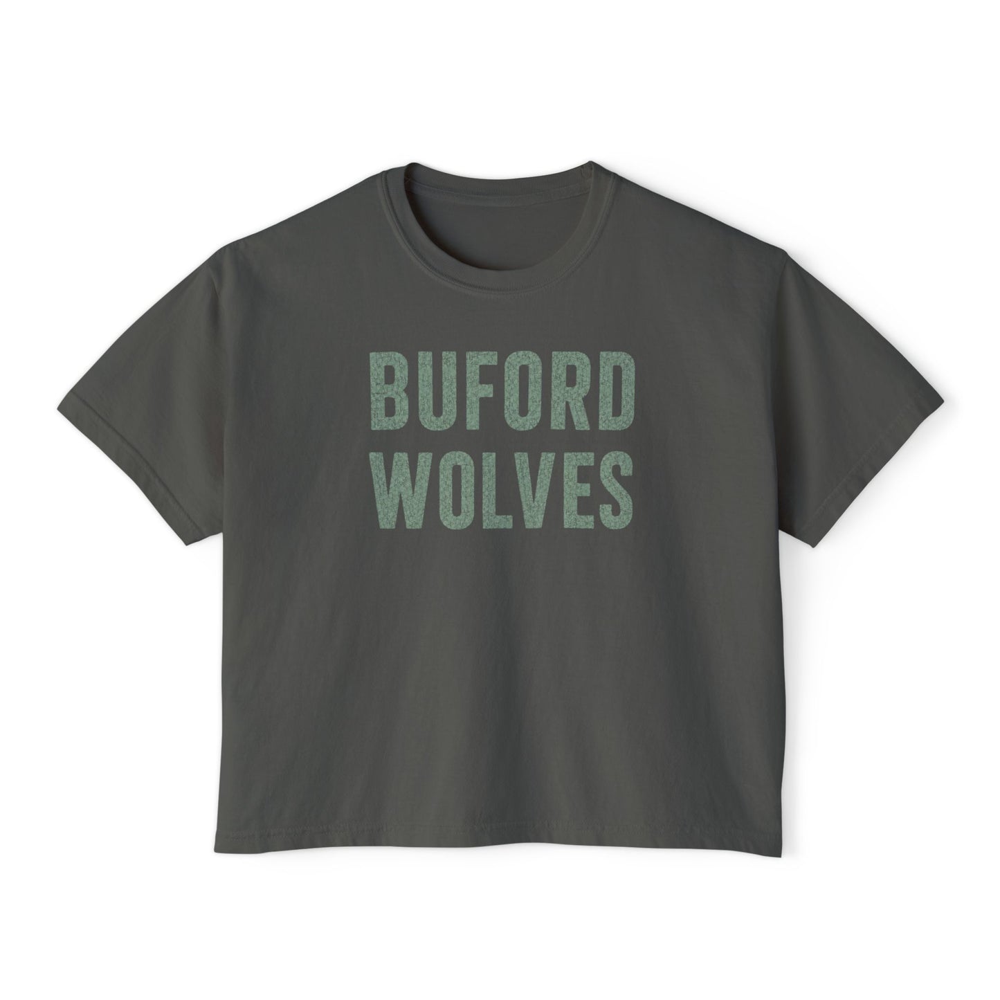 Buford Wolves Women's Boxy Tee - Vintage Collegiate Team Shirt