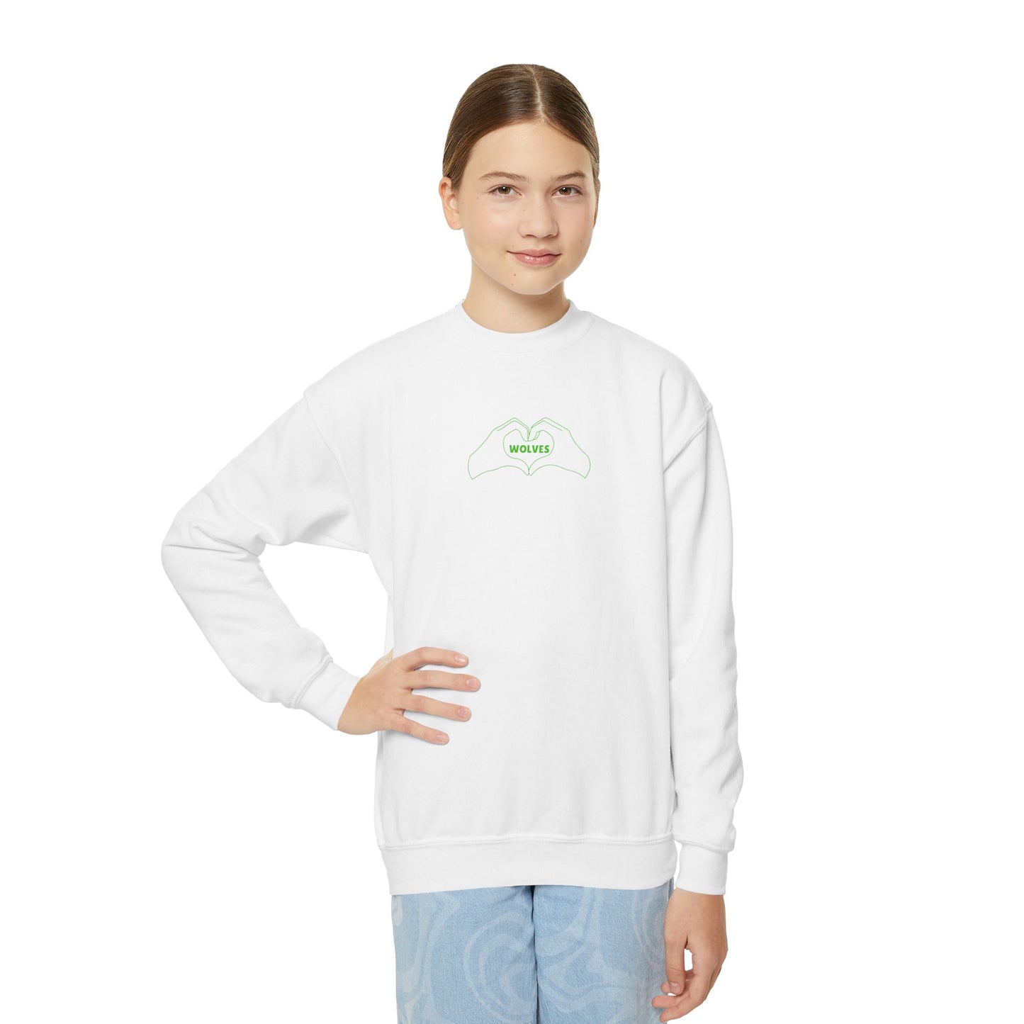 Buford Heart In Hand Crewneck Youth Sweatshirt