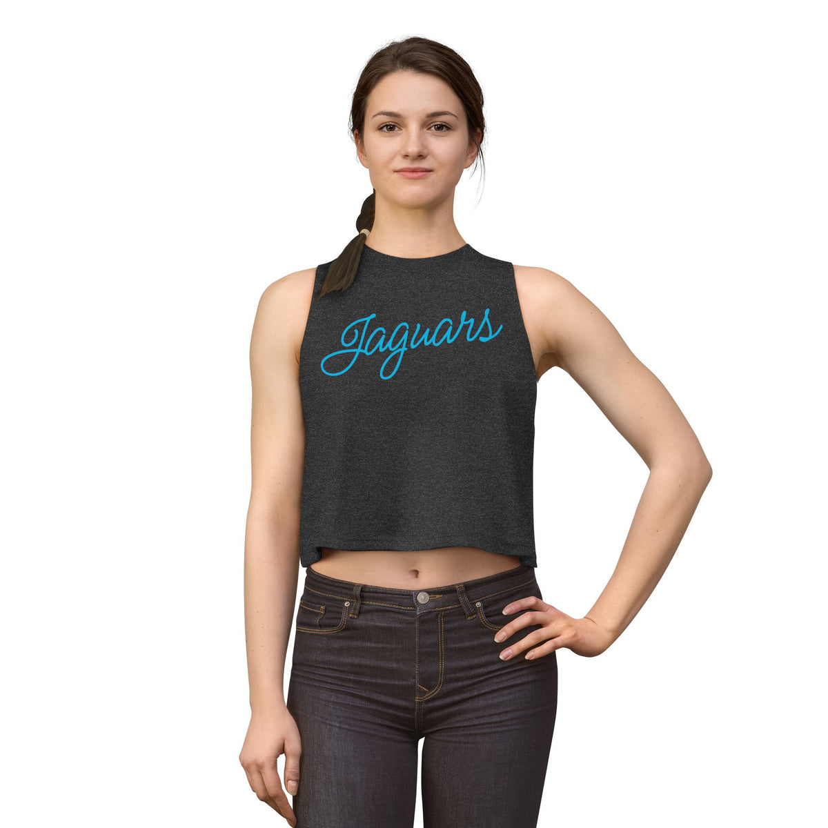 Jaguars Script Crop Top