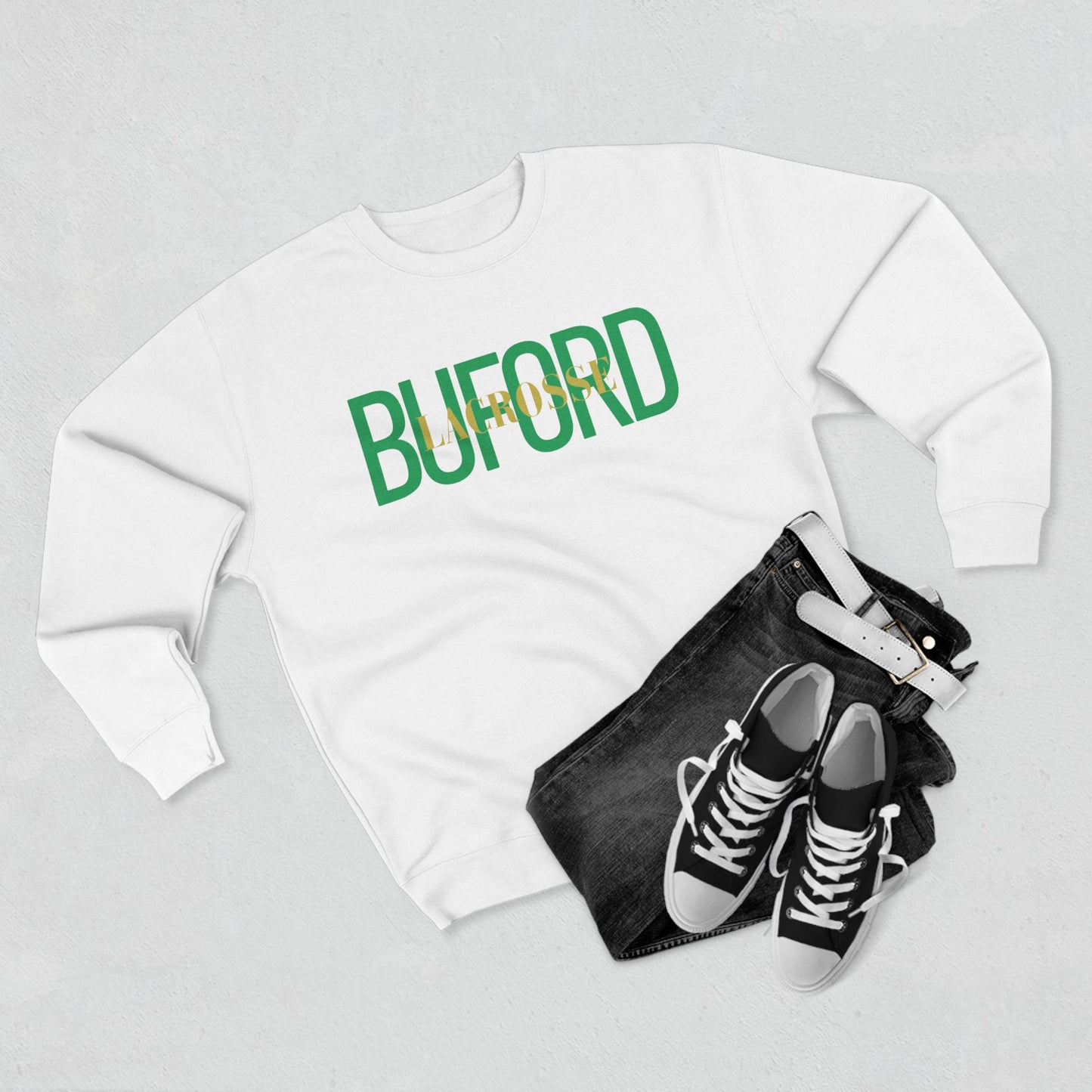 Buford Lacrosse Overlay Crewneck Sweatshirt