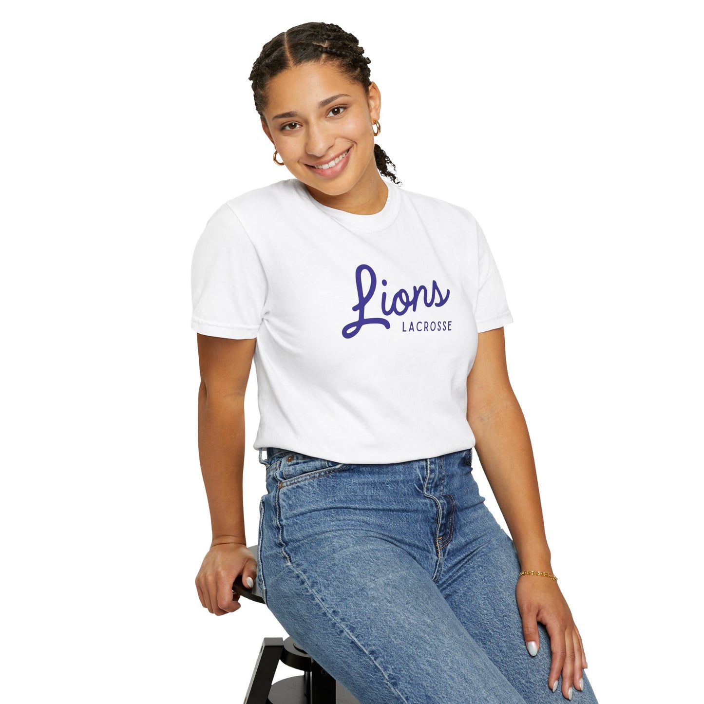 Lions Lacrosse Unisex Garment-Dyed T-Shirt