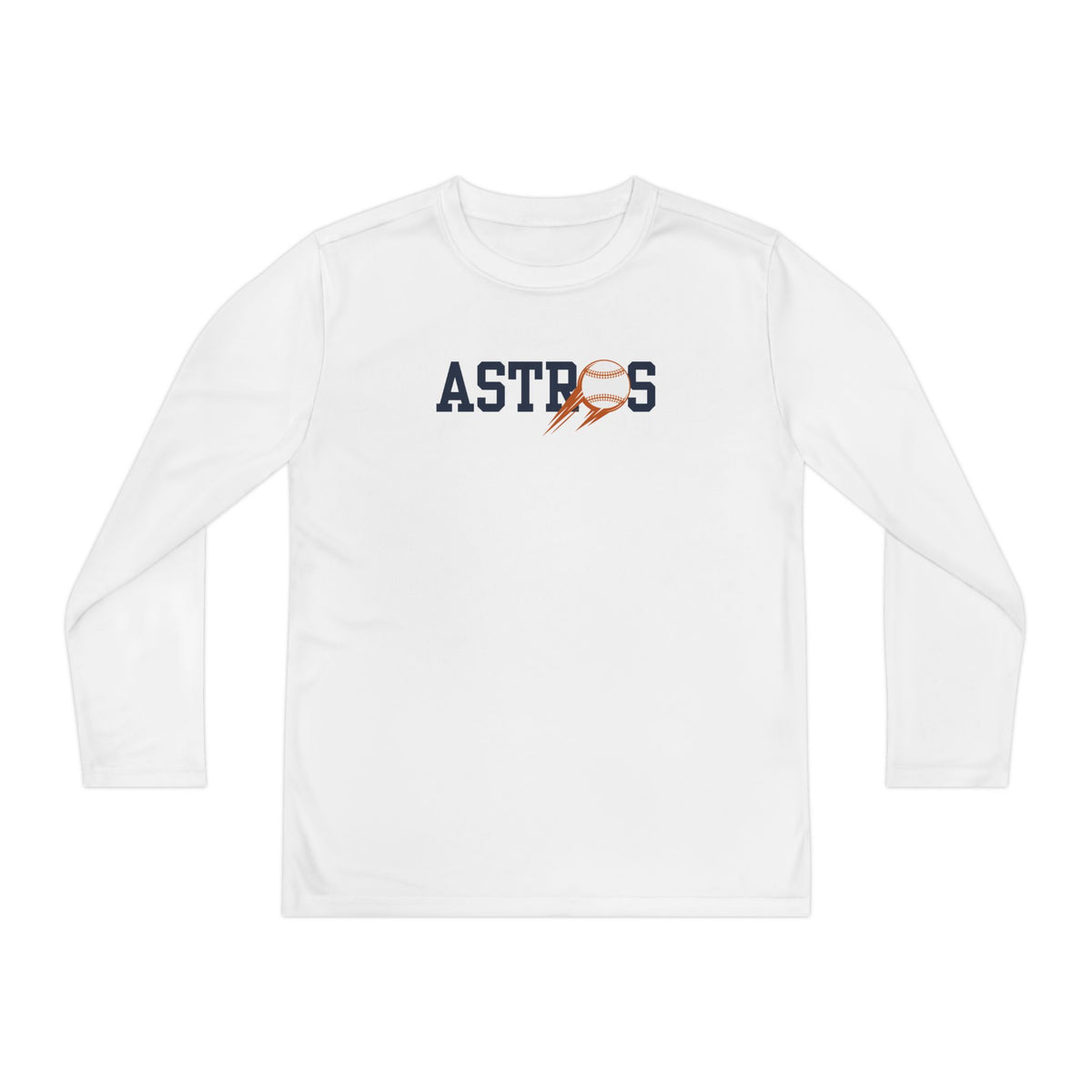 Astros Youth Long Sleeve Competitor Tee