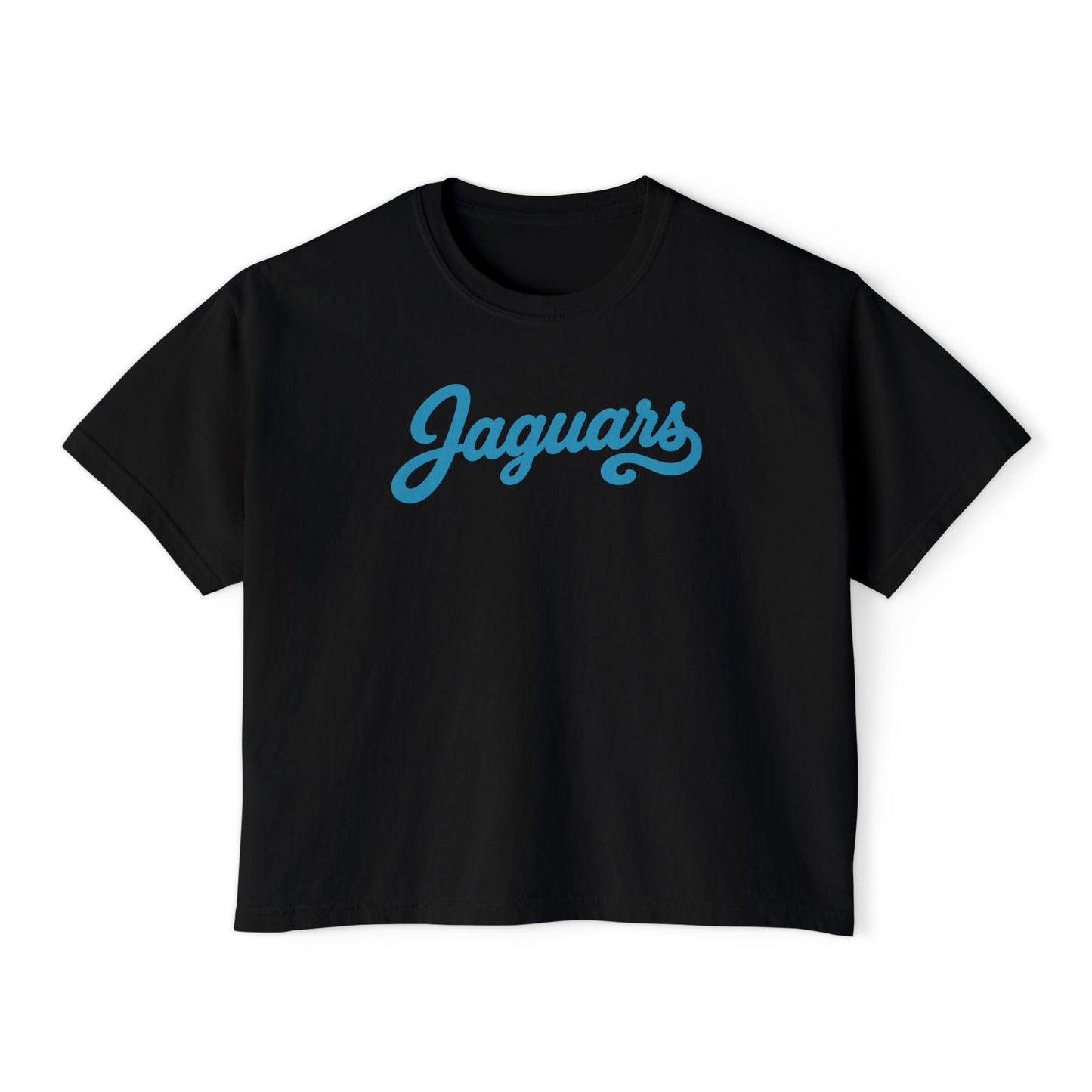 Retro Jaguars Script Women's Boxy Tee