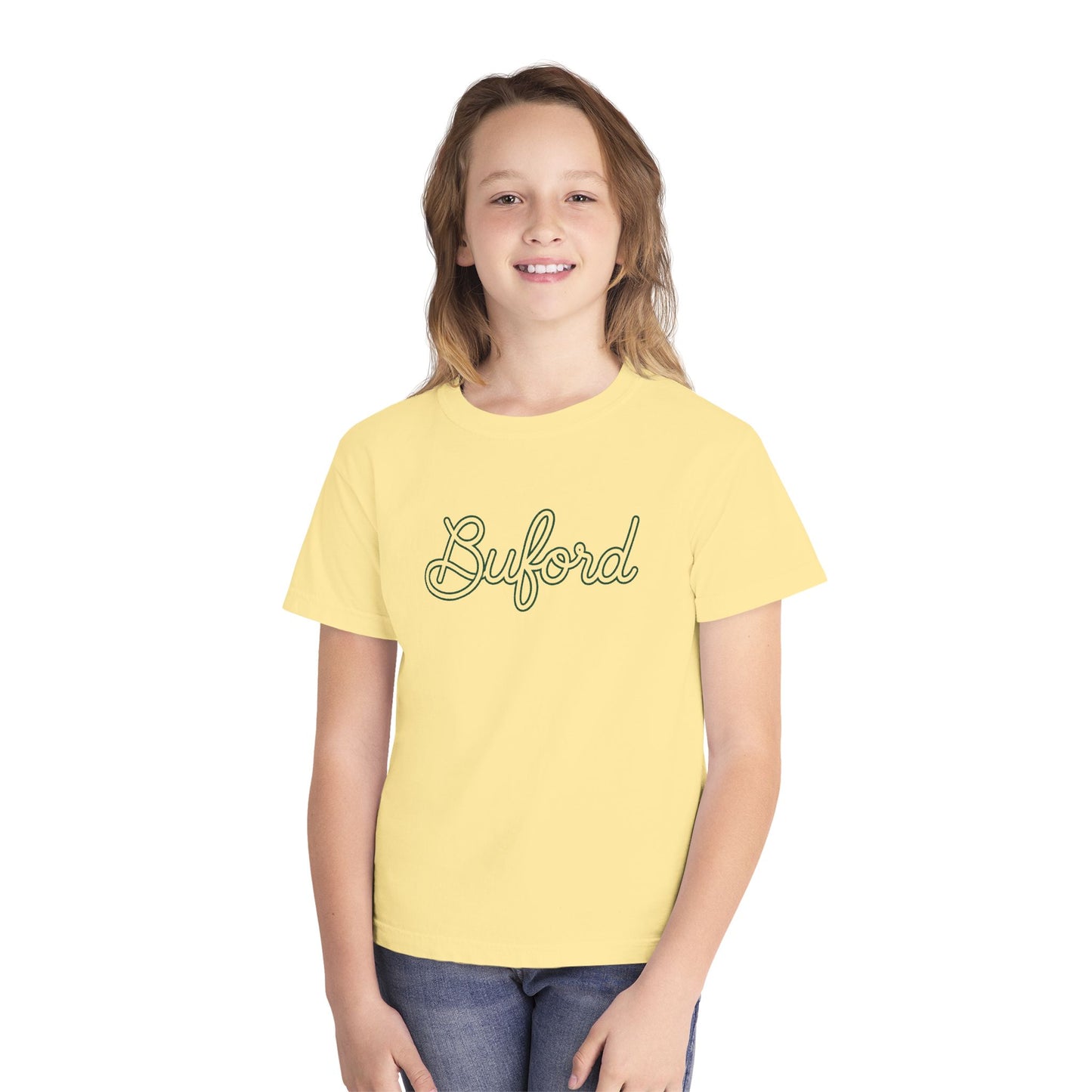 Buford New Script Youth Tee