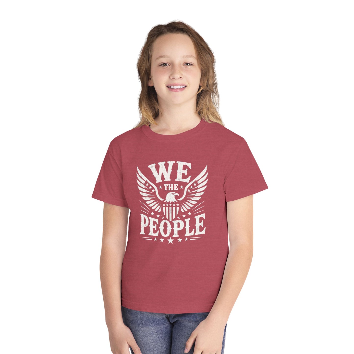 We The People Youth Tee — Patriotic Eagle Youth T-Shirt