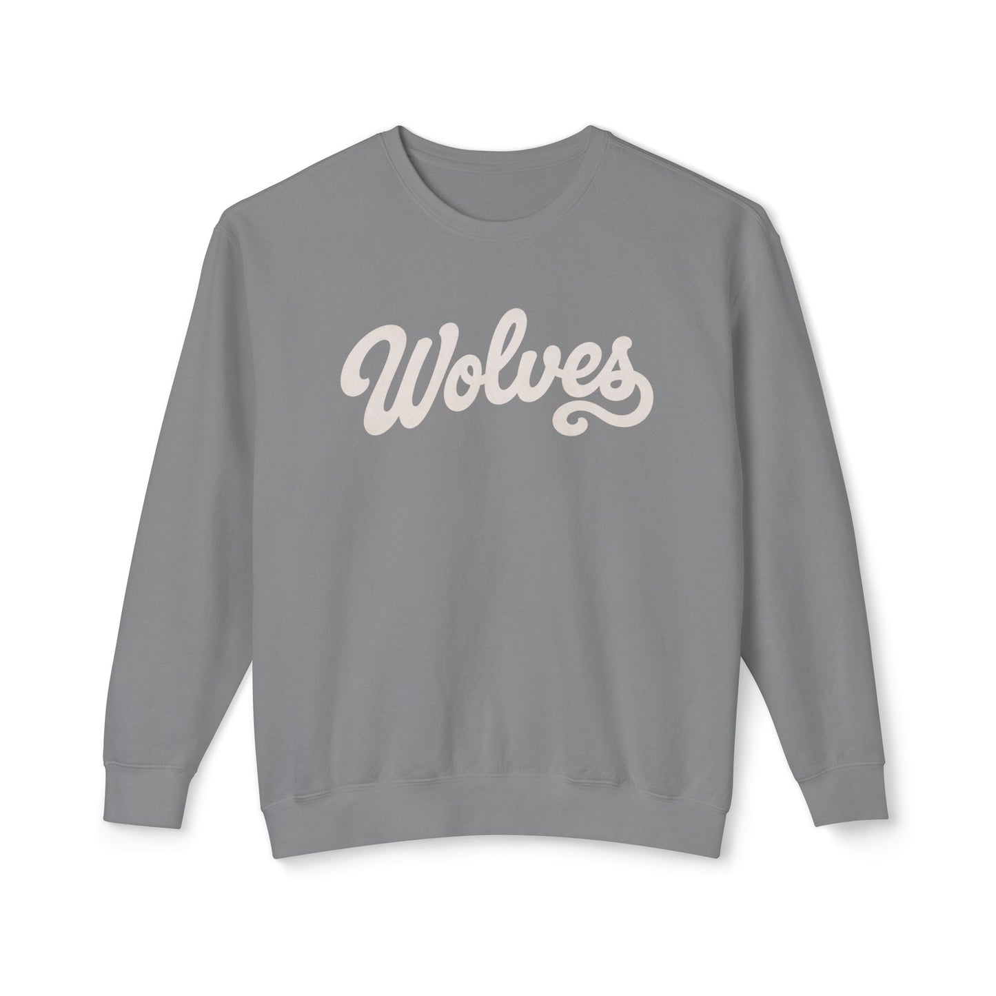 Wolves Retro Script Crewneck Sweatshirt