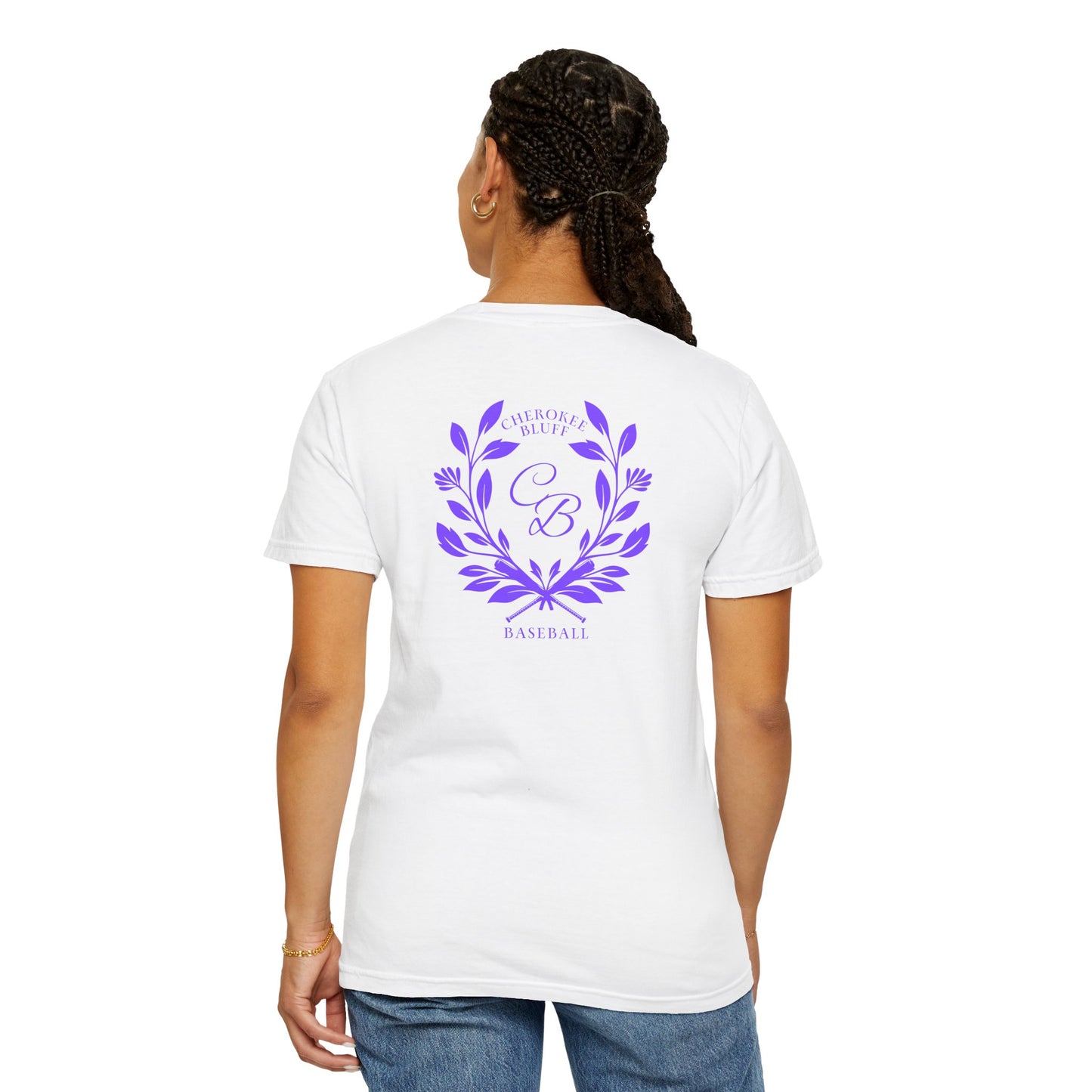 Cherokee Bluff Baseball Wreath Adult Tee