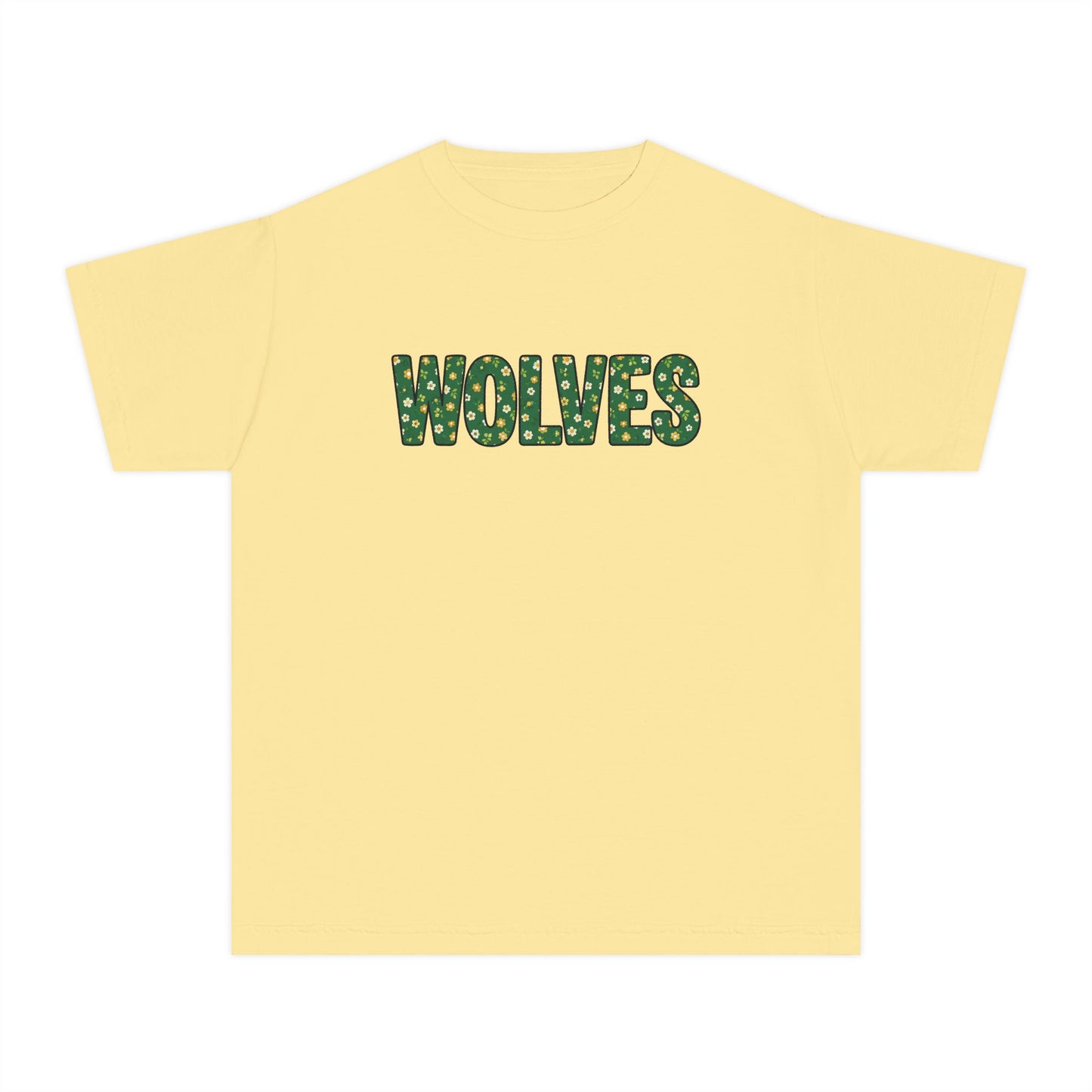Tiny Flower Wolves Youth Tee