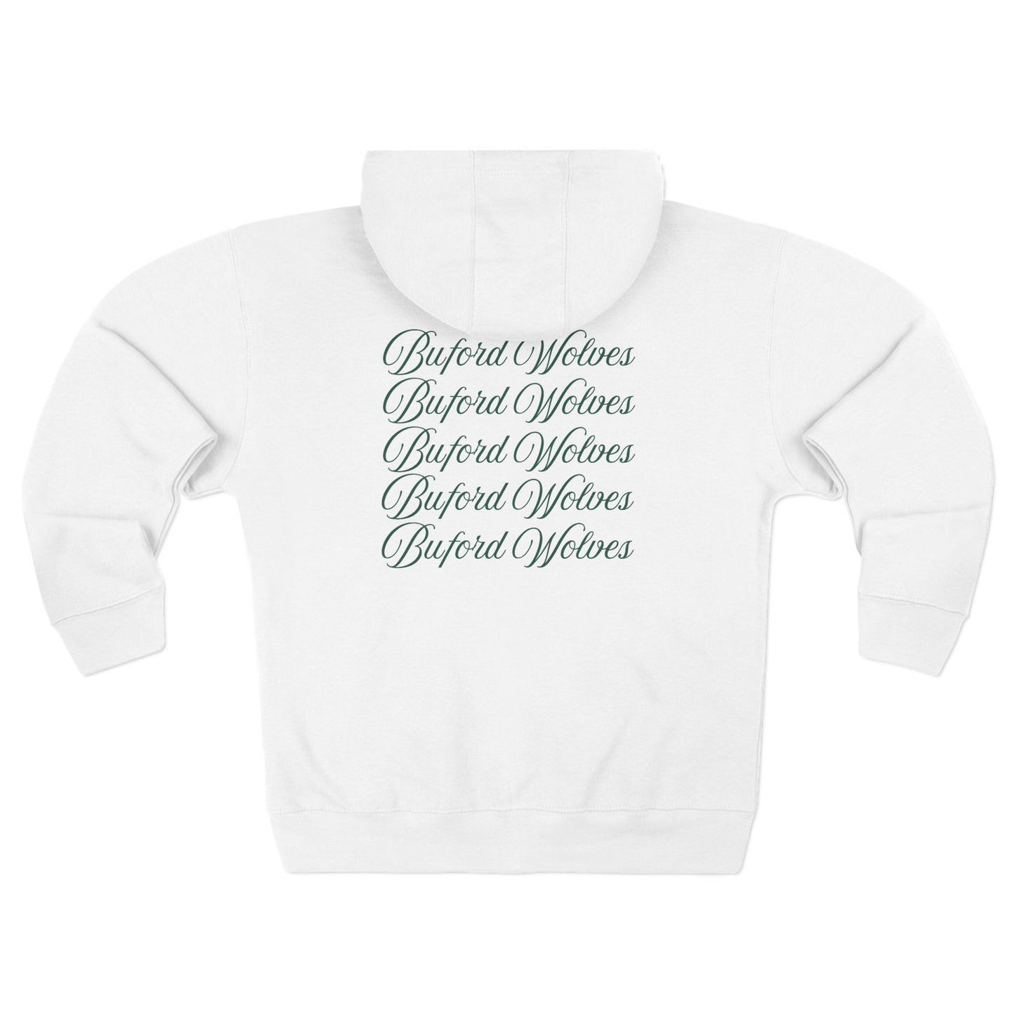 Buford Wolves Script Zip Hoodie