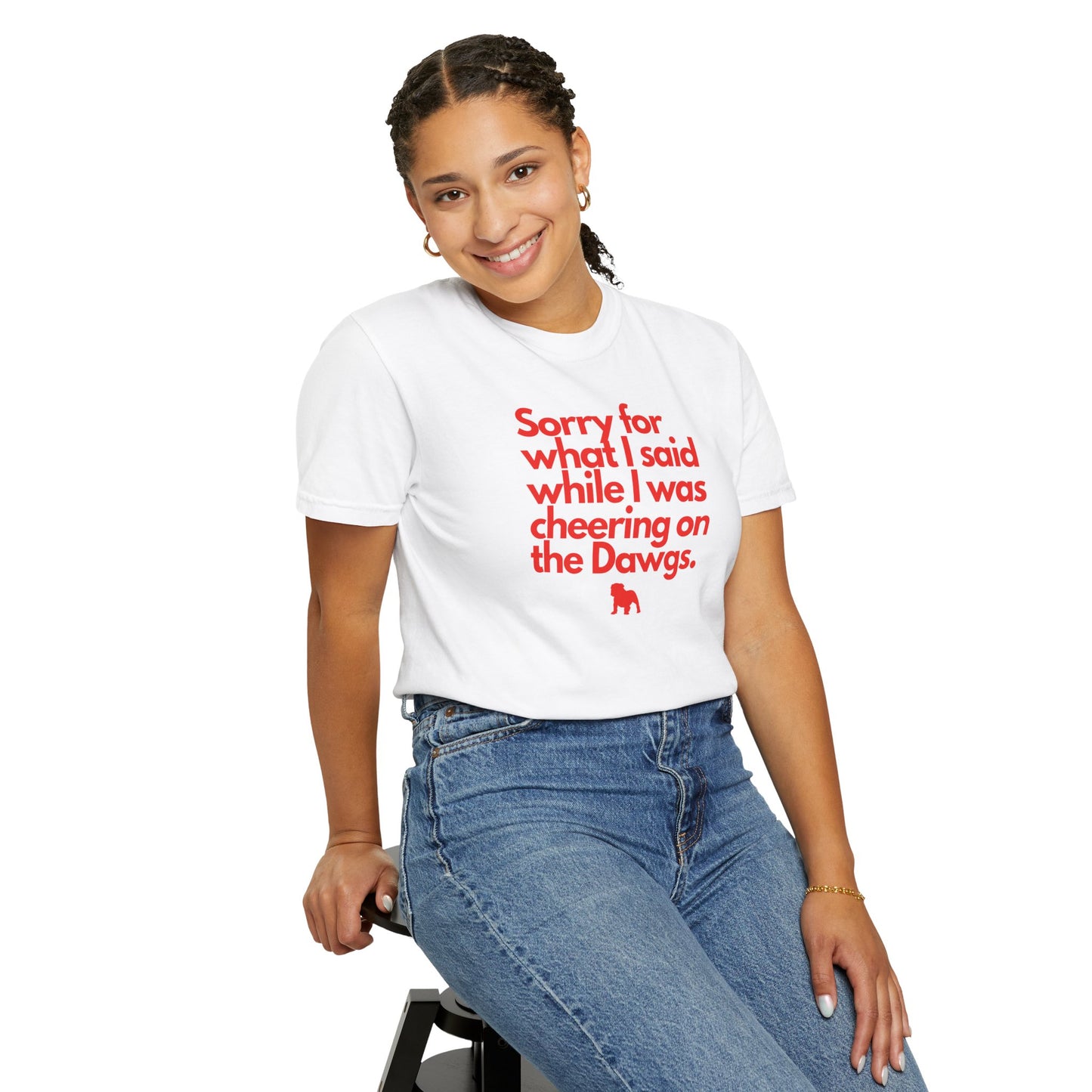 Sorry (Not Sorry) Dawgs Color Comfort Adult Tee