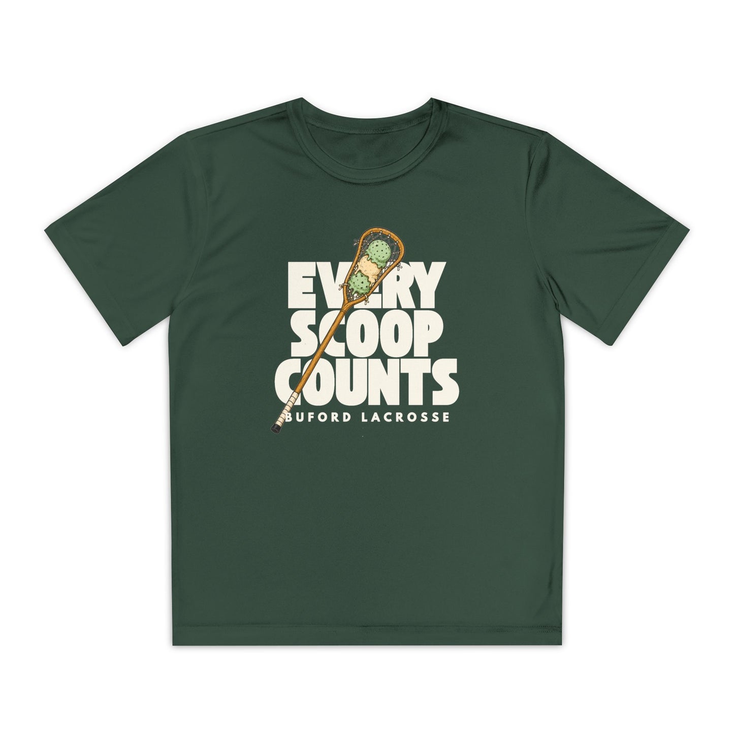 Every Scoop Counts Youth Sport Tek Tee