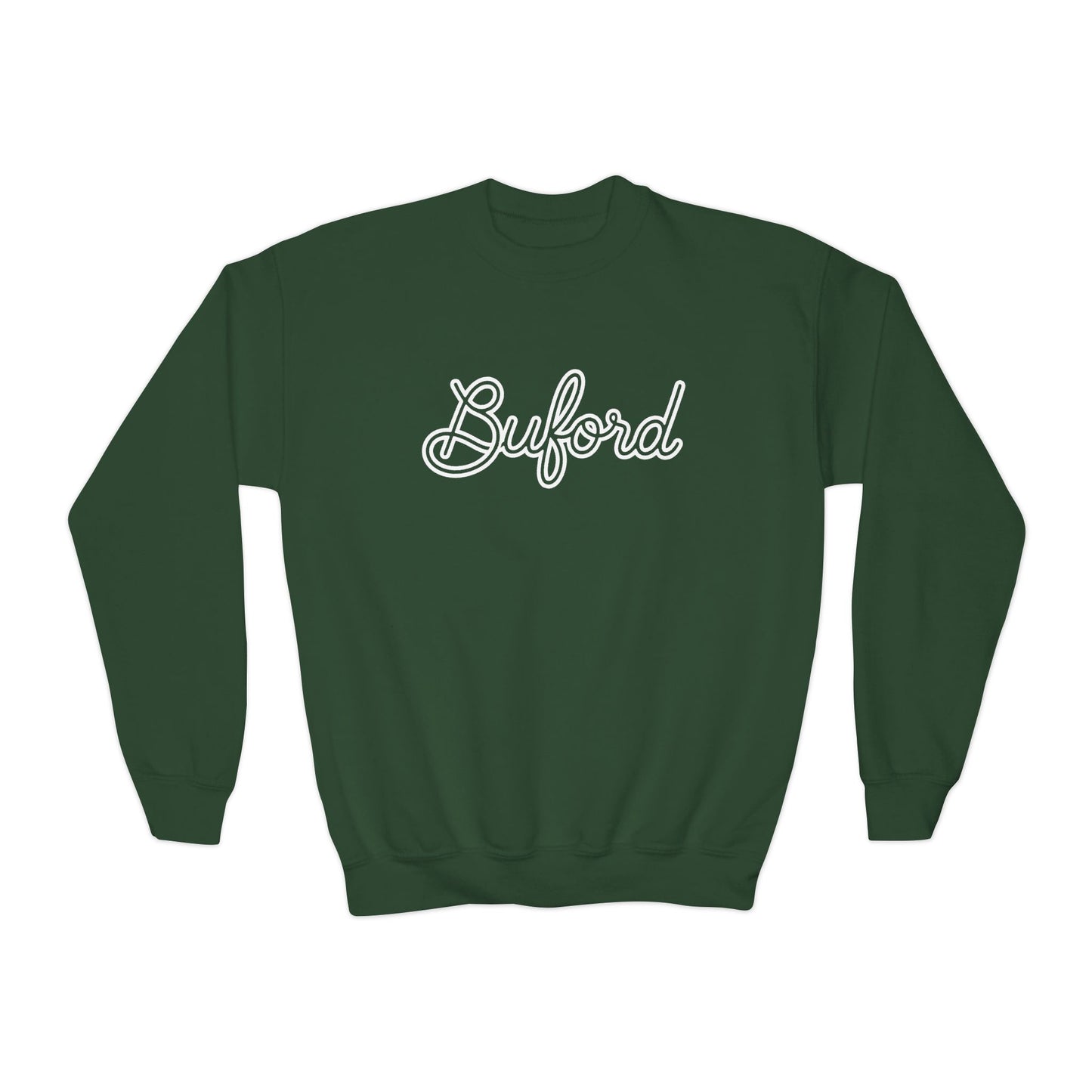 Buford New Script Youth Crewneck
