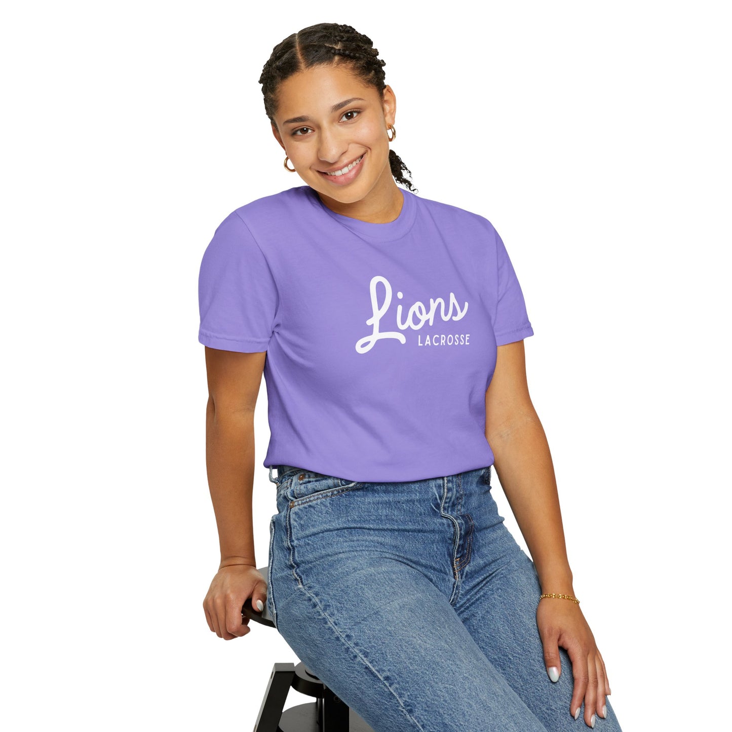 Lions Lacrosse Unisex Garment-Dyed T-Shirt
