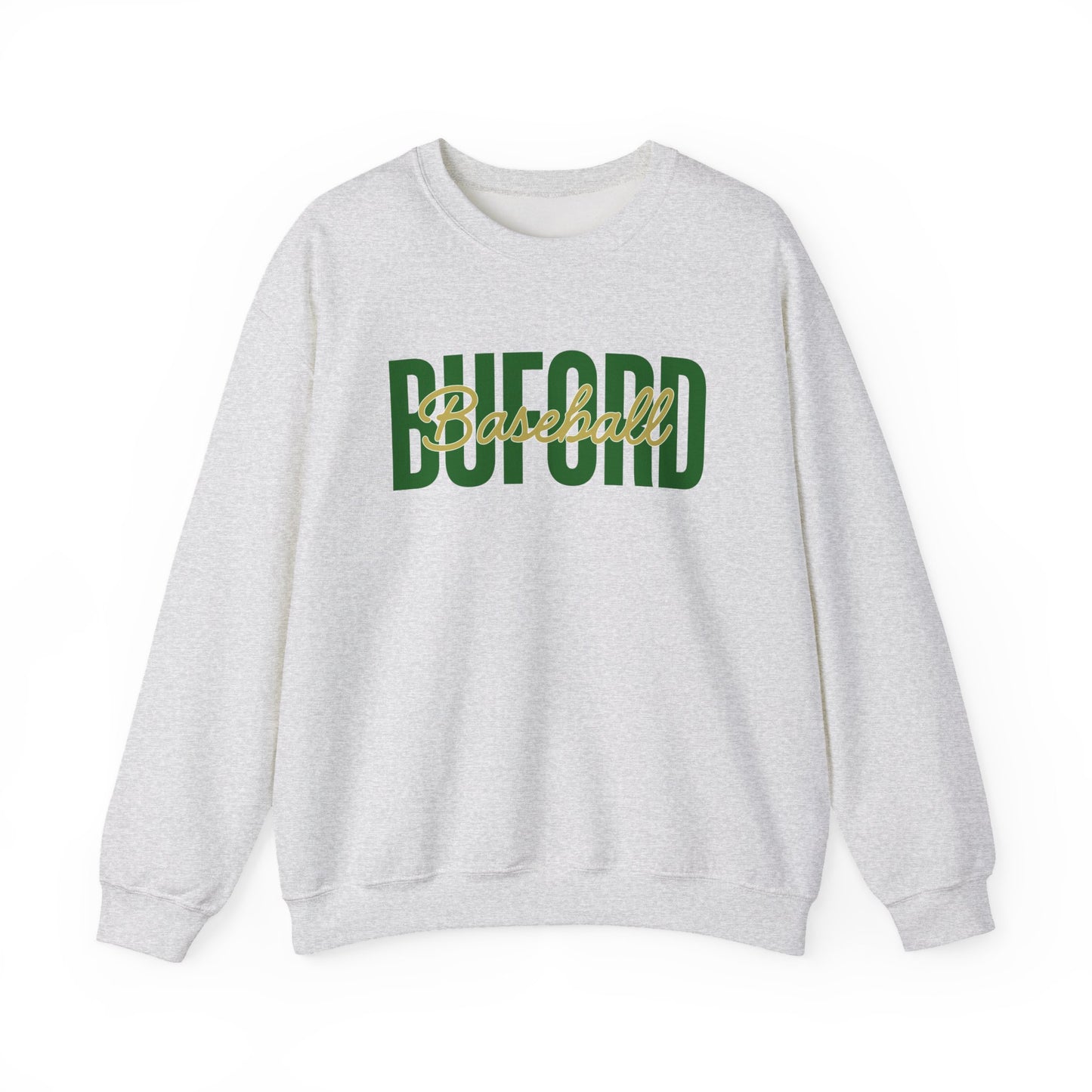 Buford Baseball Stacked Crewneck Sweatshirt