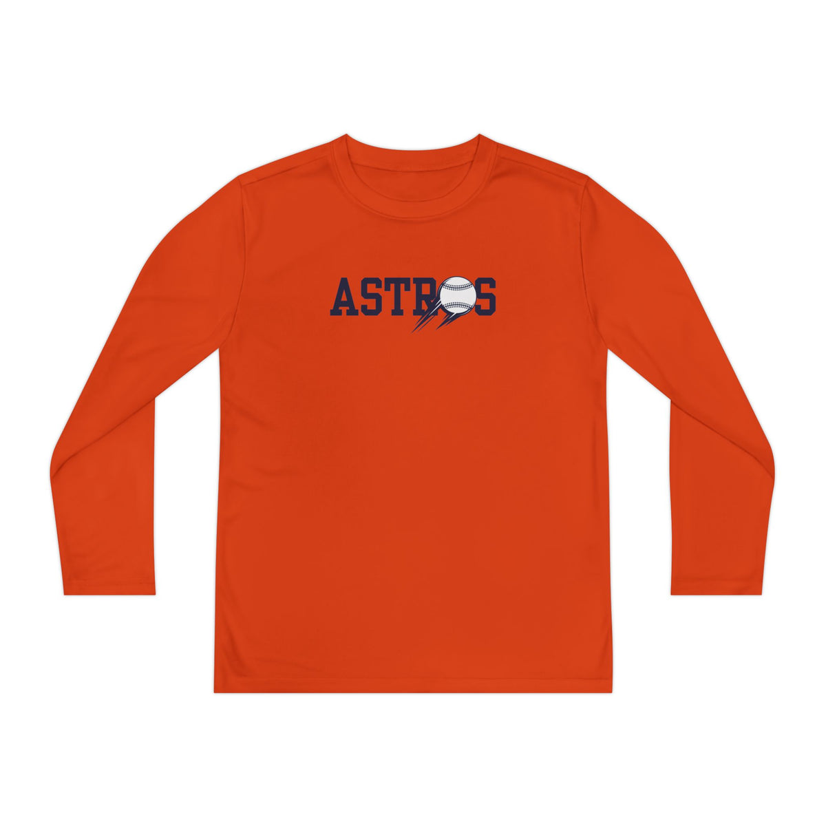 Astros Youth Long Sleeve Competitor Tee