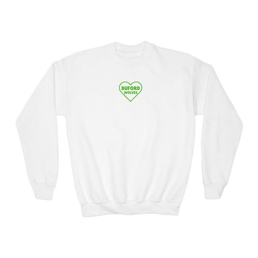 Buford Sweet Heart Youth Crewneck Sweatshirt