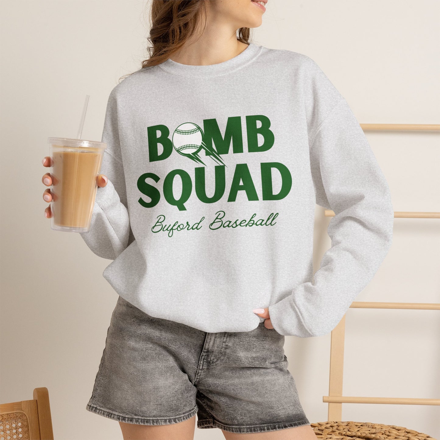 Bomb Squad Baseball Crewneck Sweatshirt