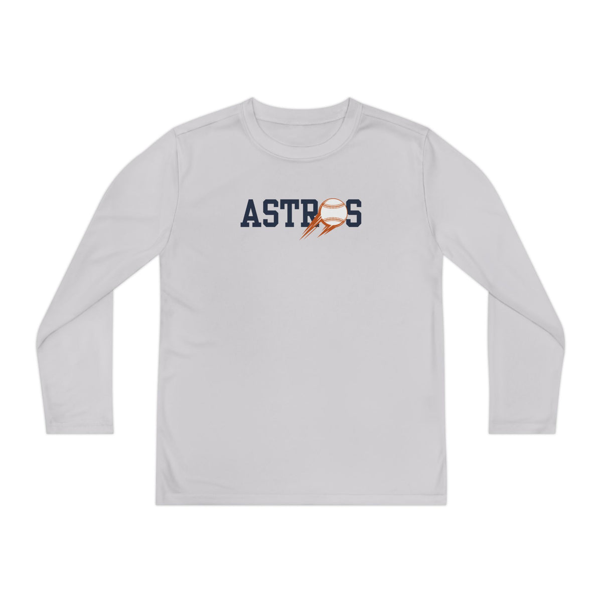 Astros Youth Long Sleeve Competitor Tee