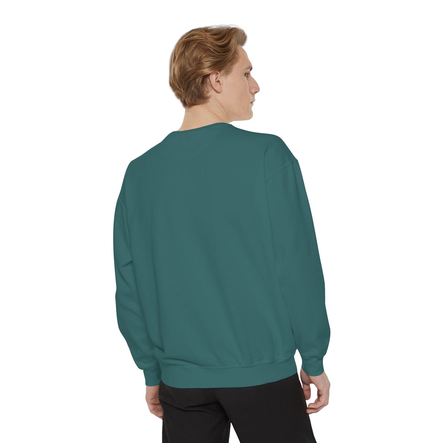 Adult Lacrosse Script Garment-Dyed Sweatshirt