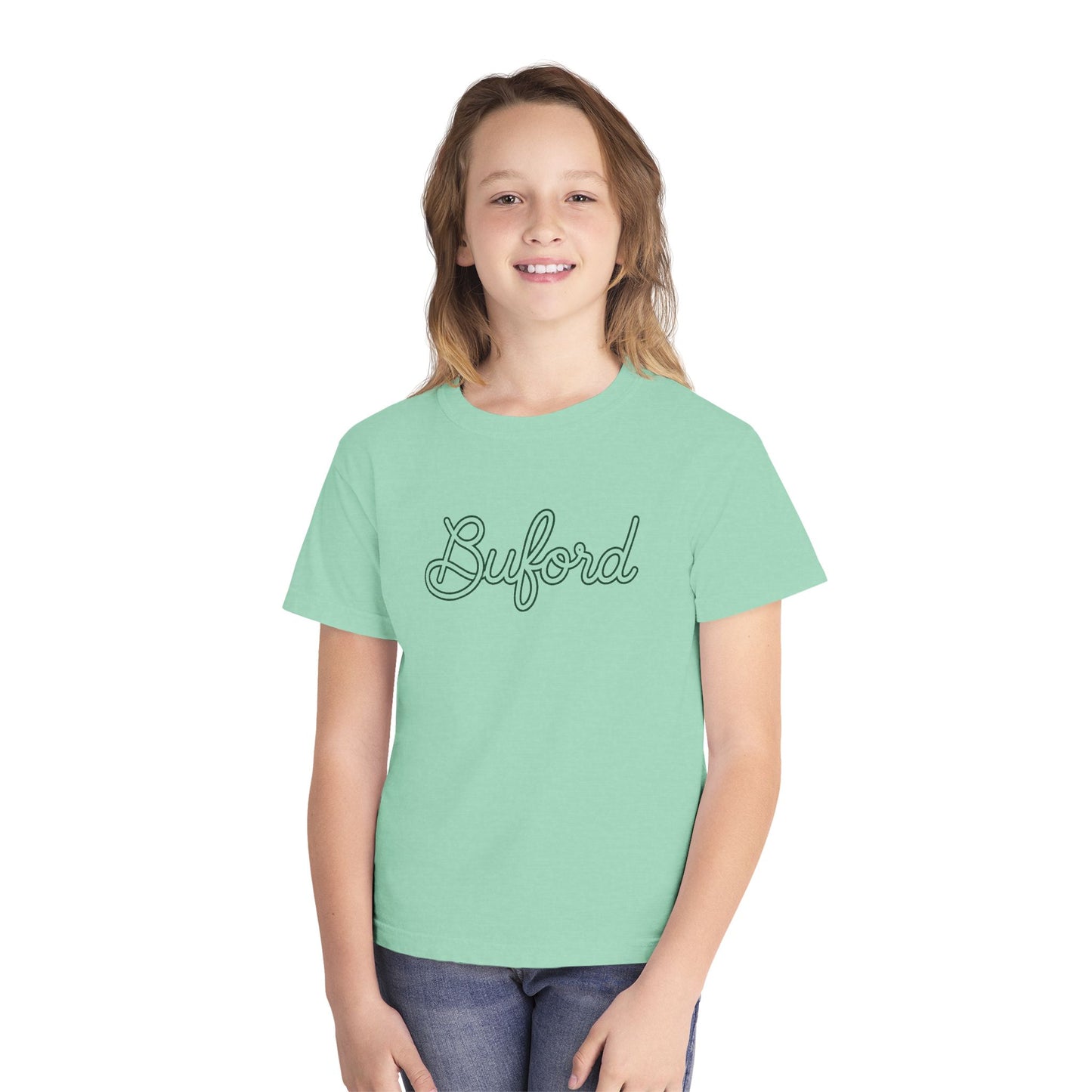 Buford New Script Youth Tee