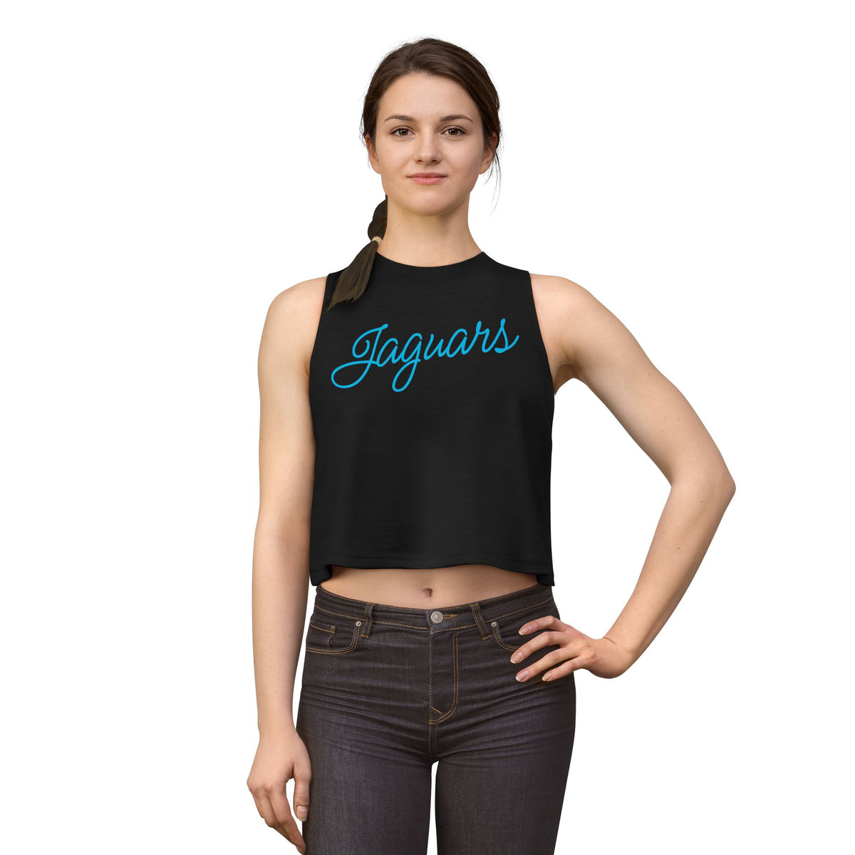 Jaguars Script Crop Top