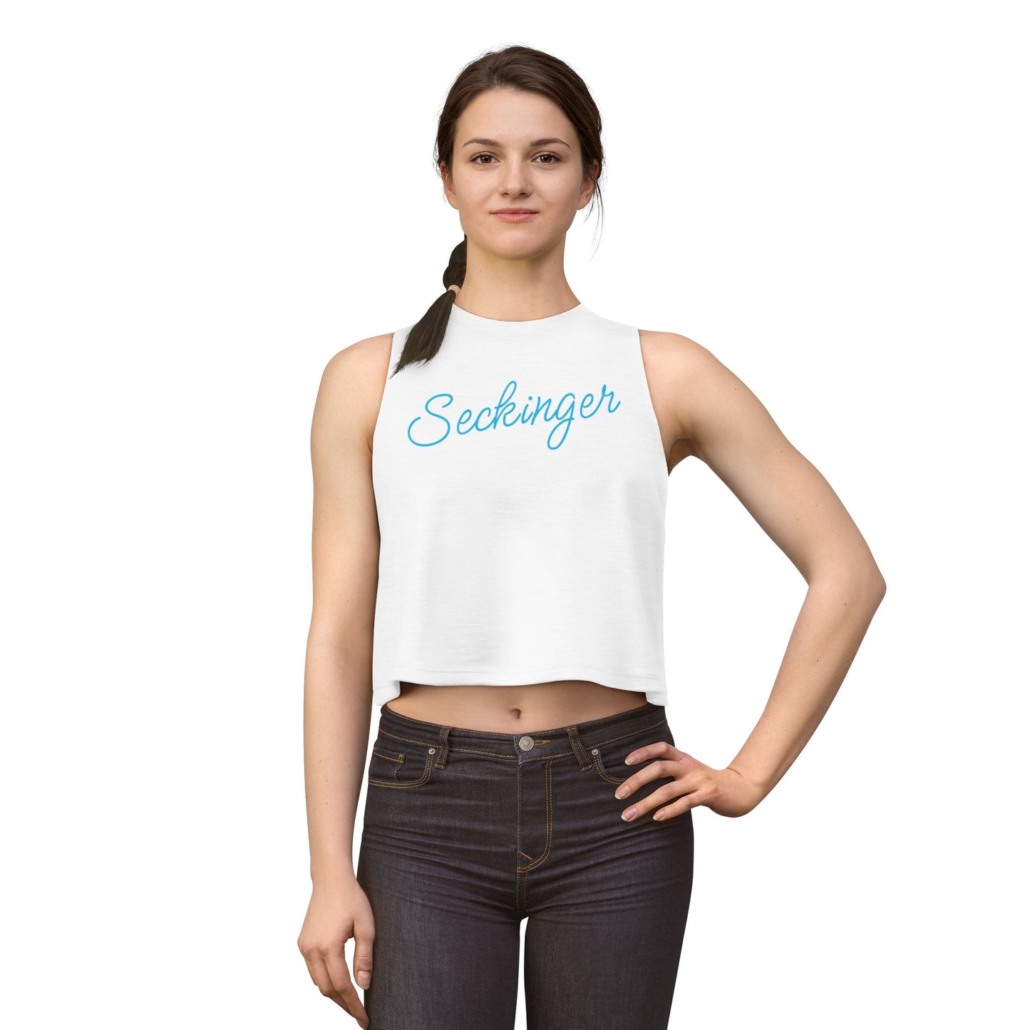 Seckinger Script Crop Top