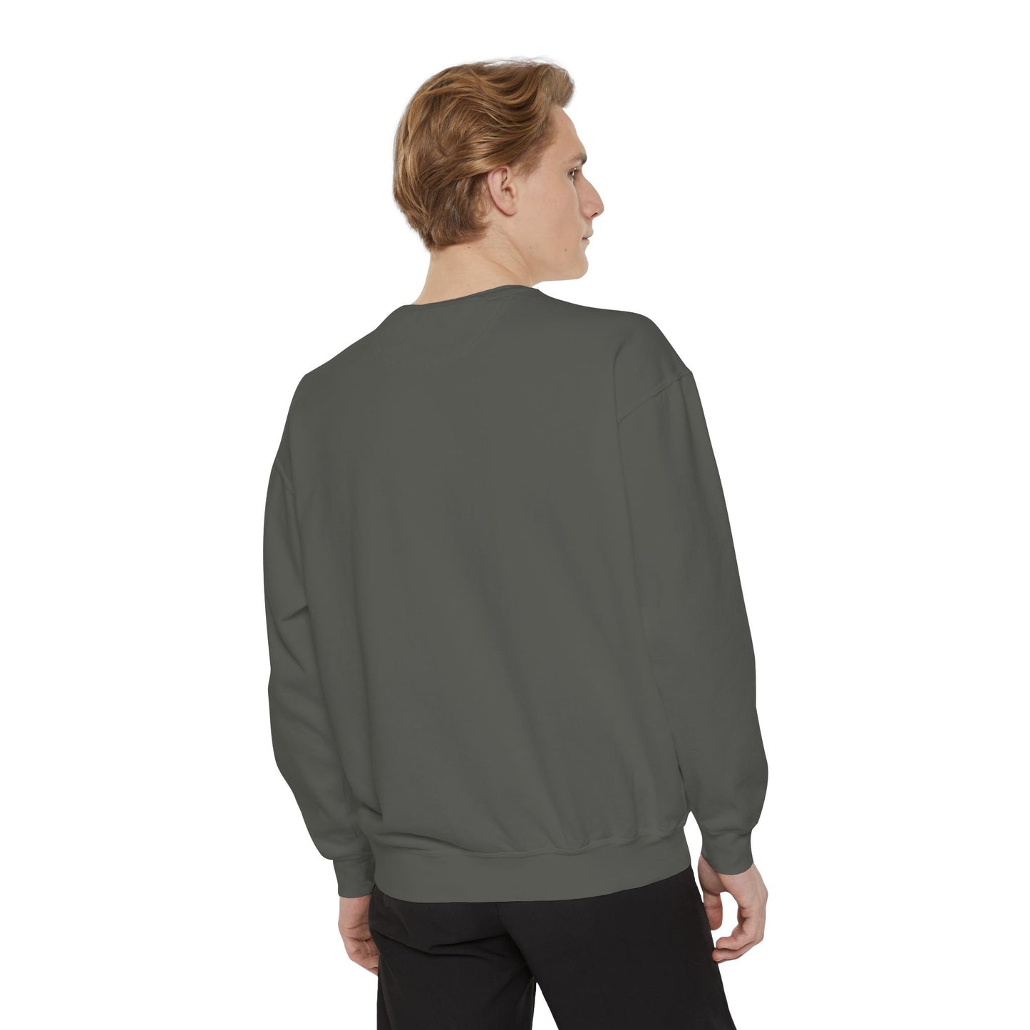 Adult Lacrosse Script Garment-Dyed Sweatshirt