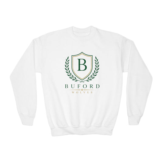 Buford Crest Logo Youth Sweatshirt