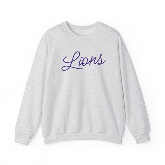 Lions Script Crewneck Sweatshirt