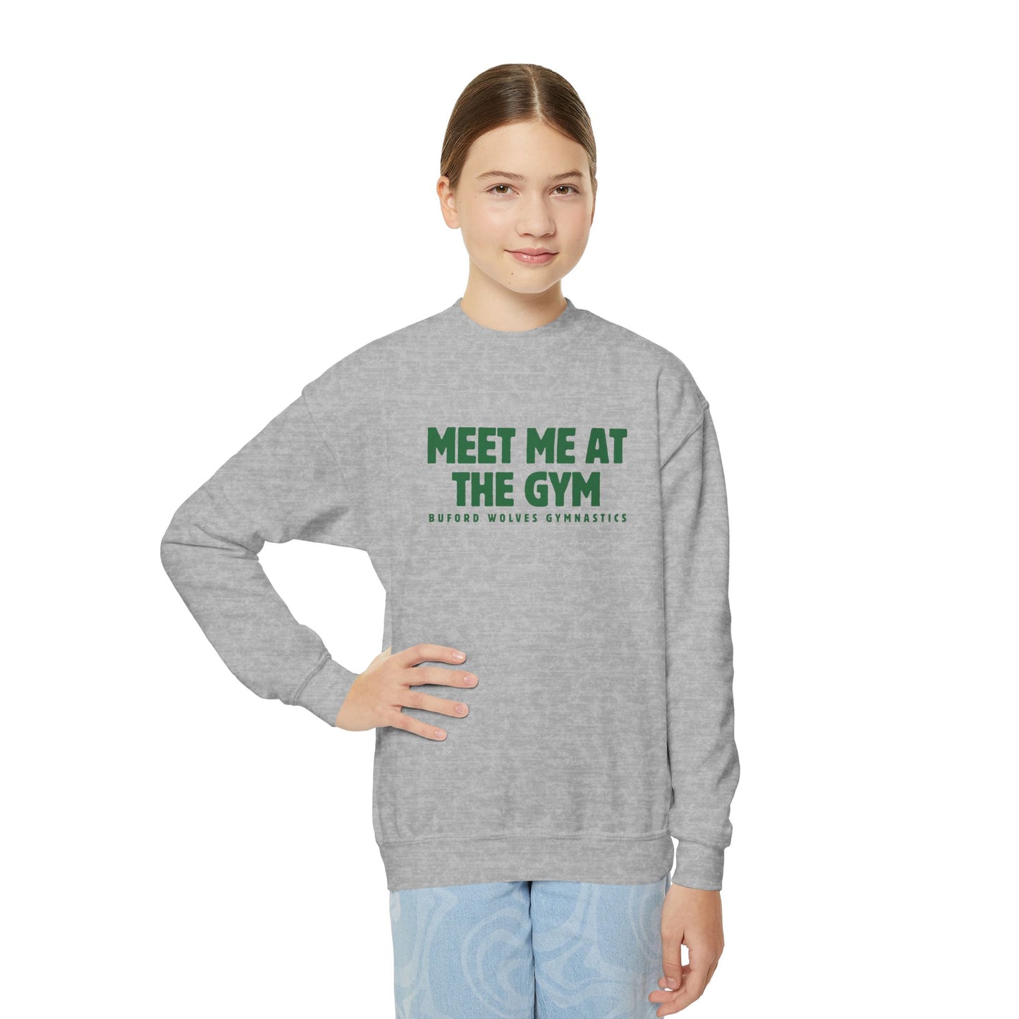 Meet Me at the Gym Youth Crewneck - Gymnastics