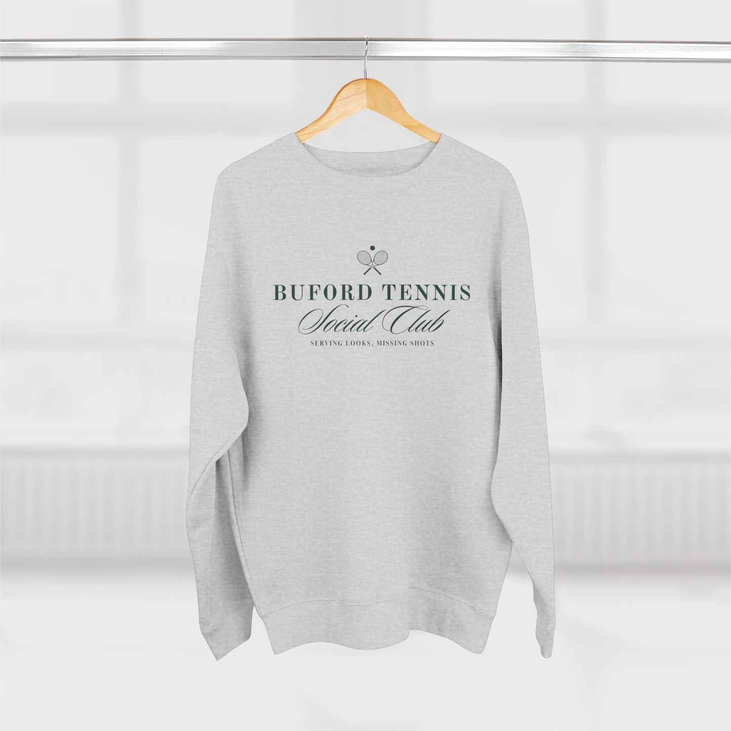 Buford Tennis Social Club Adult Crewneck Sweatshirt