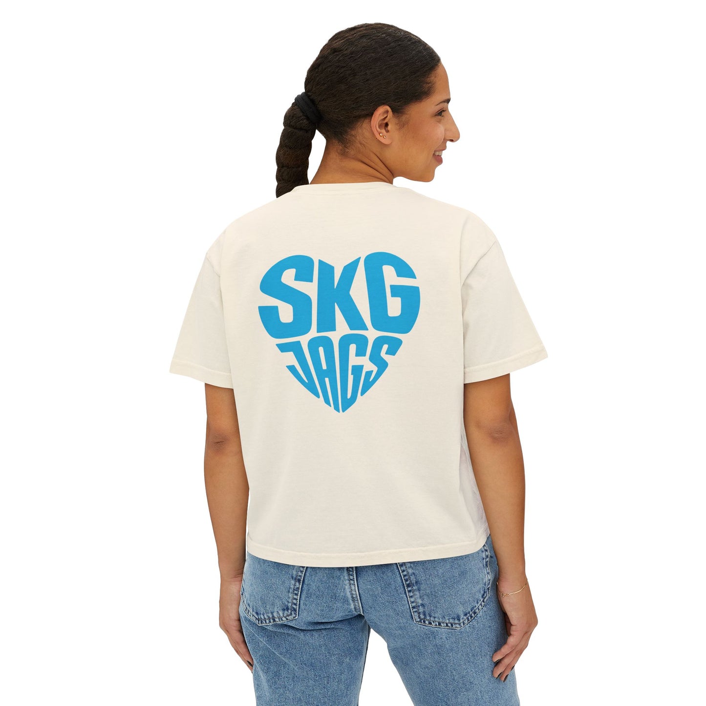 SKG Jags Heart Women's Boxy Tee